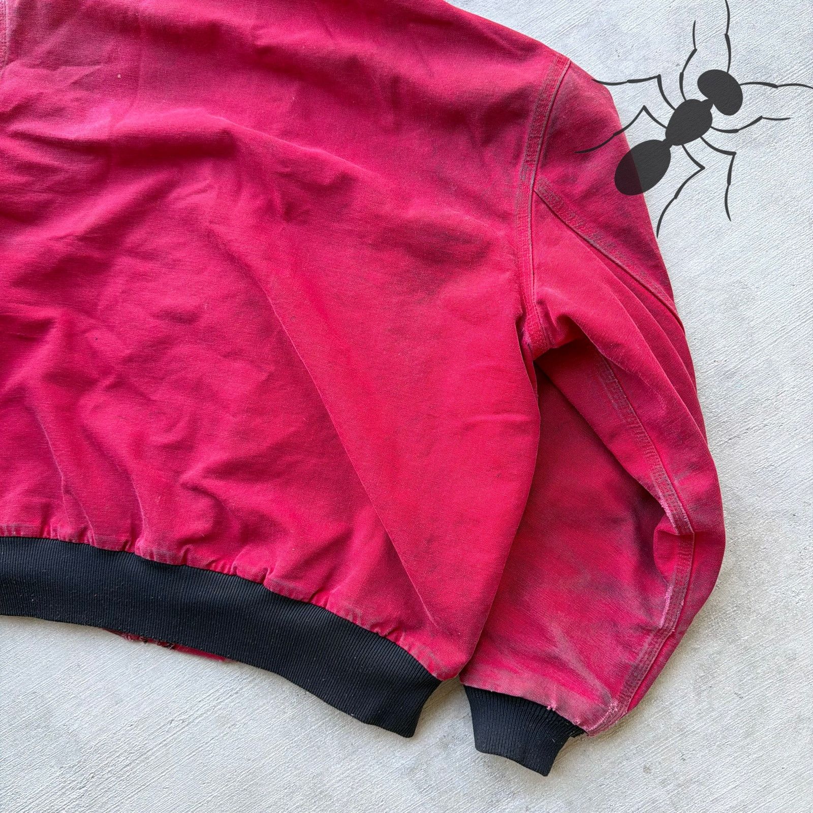 Carhartt × Vintage Carhartt JR100 red hooded work wear jacket Size US L / EU 52-54 / 3 - 8 Thumbnail