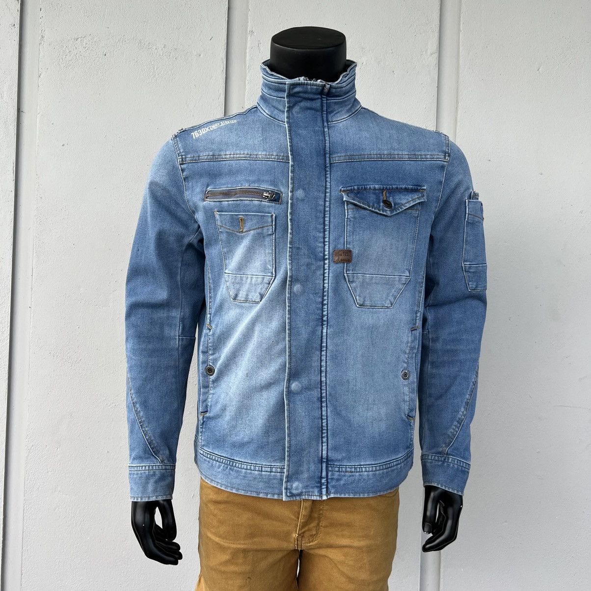 Japanese Brand I'z FRONTIER Stretch Denim Jacket Size US L / EU 52-54 / 3 - 1 Thumbnail
