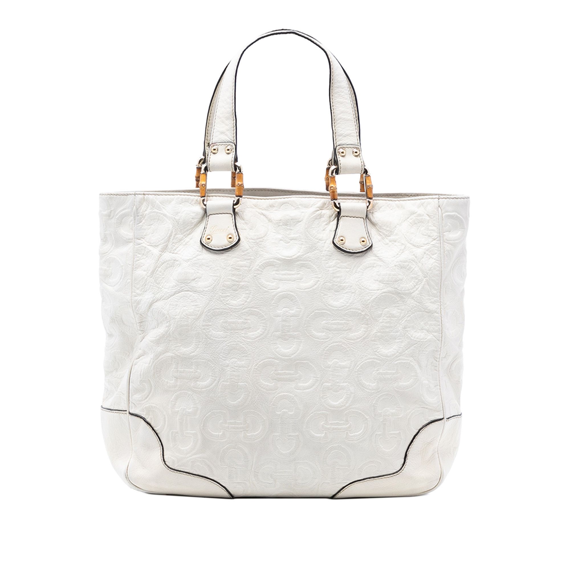Gucci Gucci Leather Bamboo Horsebit Tote Size ONE SIZE - 1 Thumbnail