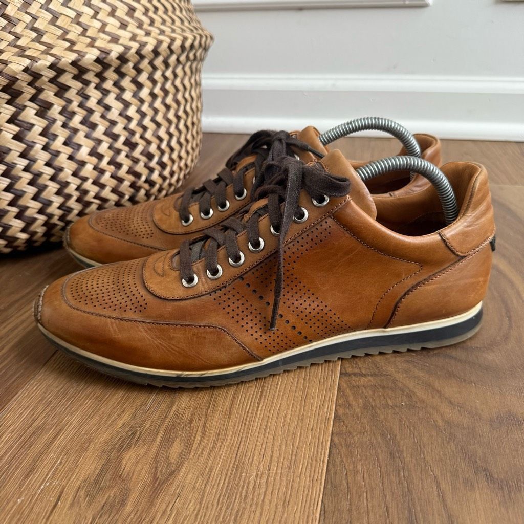 Magnanni Magnanni Lizandro Leather Athletic Trainer Cuero Tan Brown $ Size US 9 / EU 42 - 3 Thumbnail