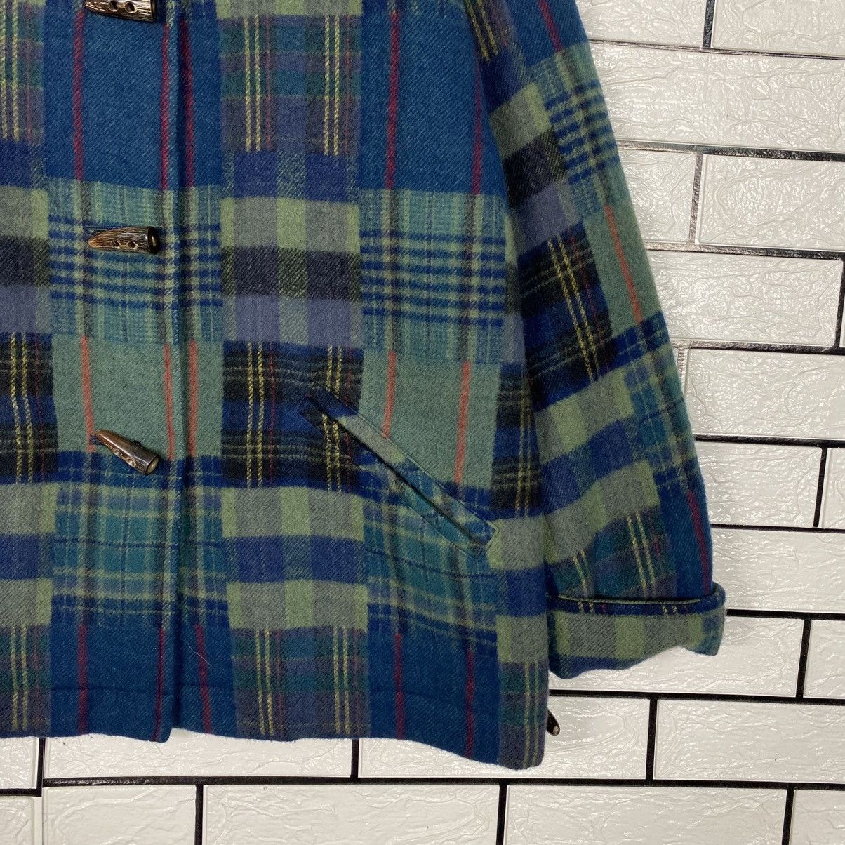 Issey Miyake 📌Vintage Wool Jacket Tartan Design Milano Sports Size US M / EU 48-50 / 2 - 6 Thumbnail