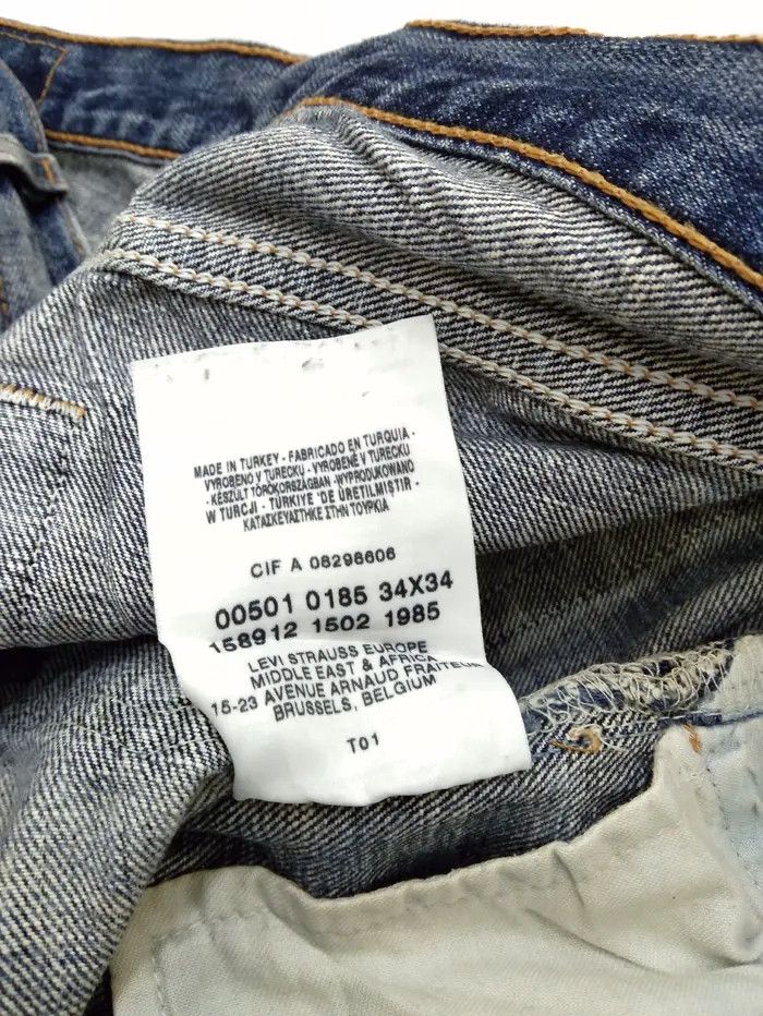 Levi's × Vintage Vintage Levis 501 Straight Leg Jeans 32x33 Size US 32 / EU 48 - 8 Thumbnail