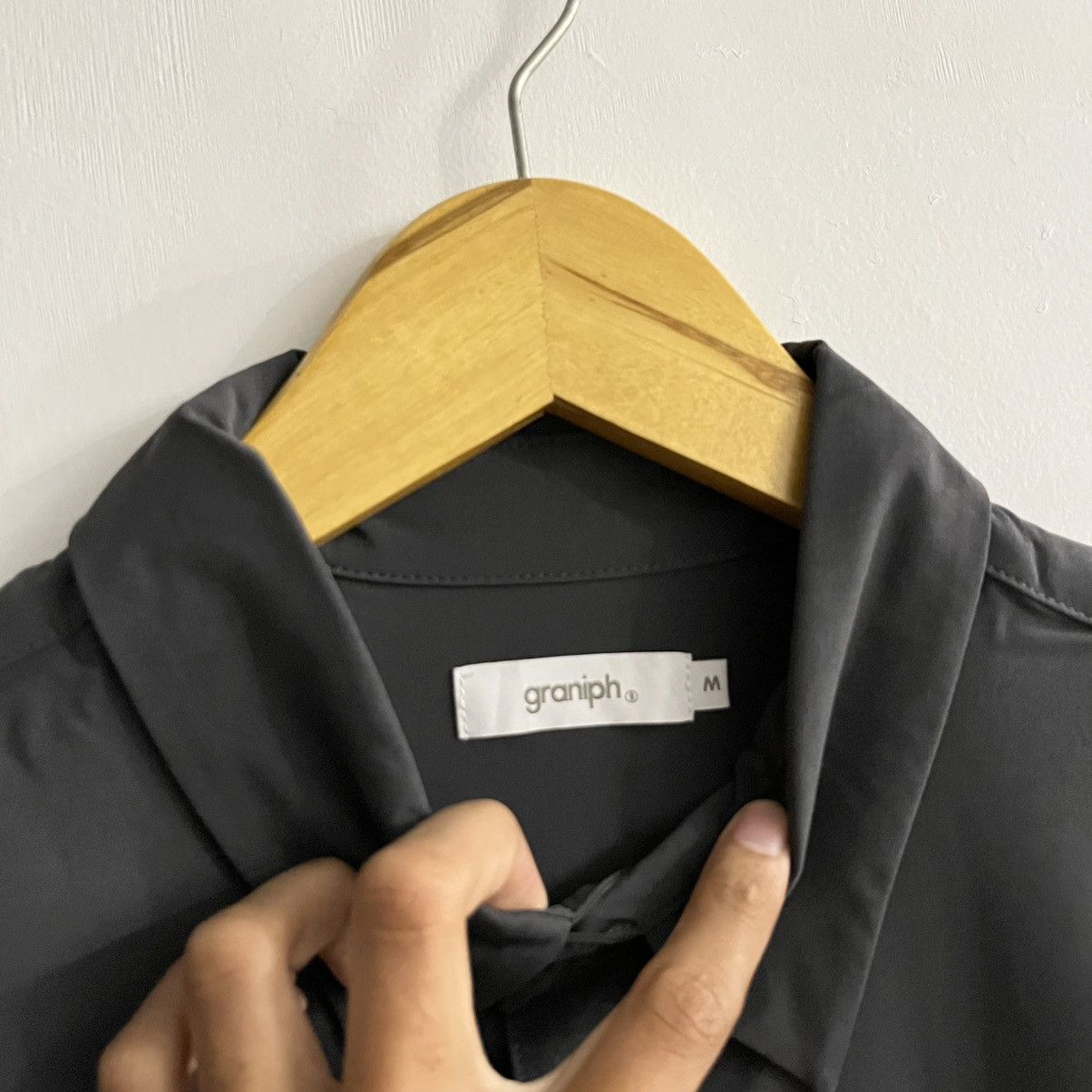 Japanese Brand Graniph - Iconic Embroiderd Button Up Shirt Size US L / EU 52-54 / 3 - 4 Thumbnail