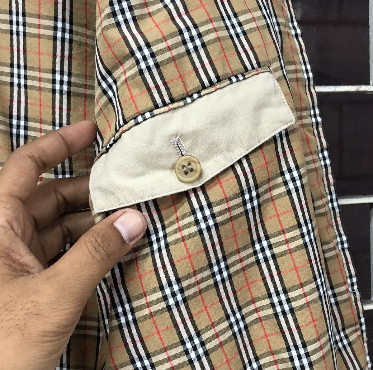 Burberry VTG Burberrys Embroidery Logo Lined Novacheck Bomber Jacket Size US M / EU 48-50 / 2 - 10 Thumbnail