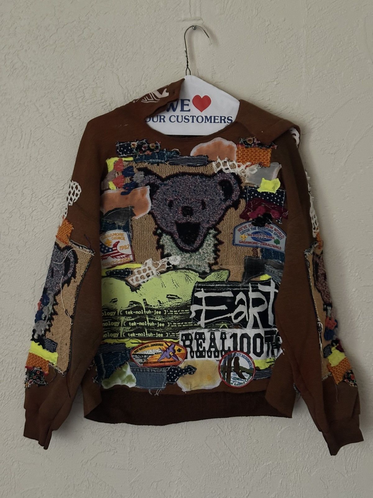 Grateful Dead ( REAL1OOTECH ) Grateful Dead patchwork hoodie Size US M / EU 48-50 / 2 - 1 Thumbnail