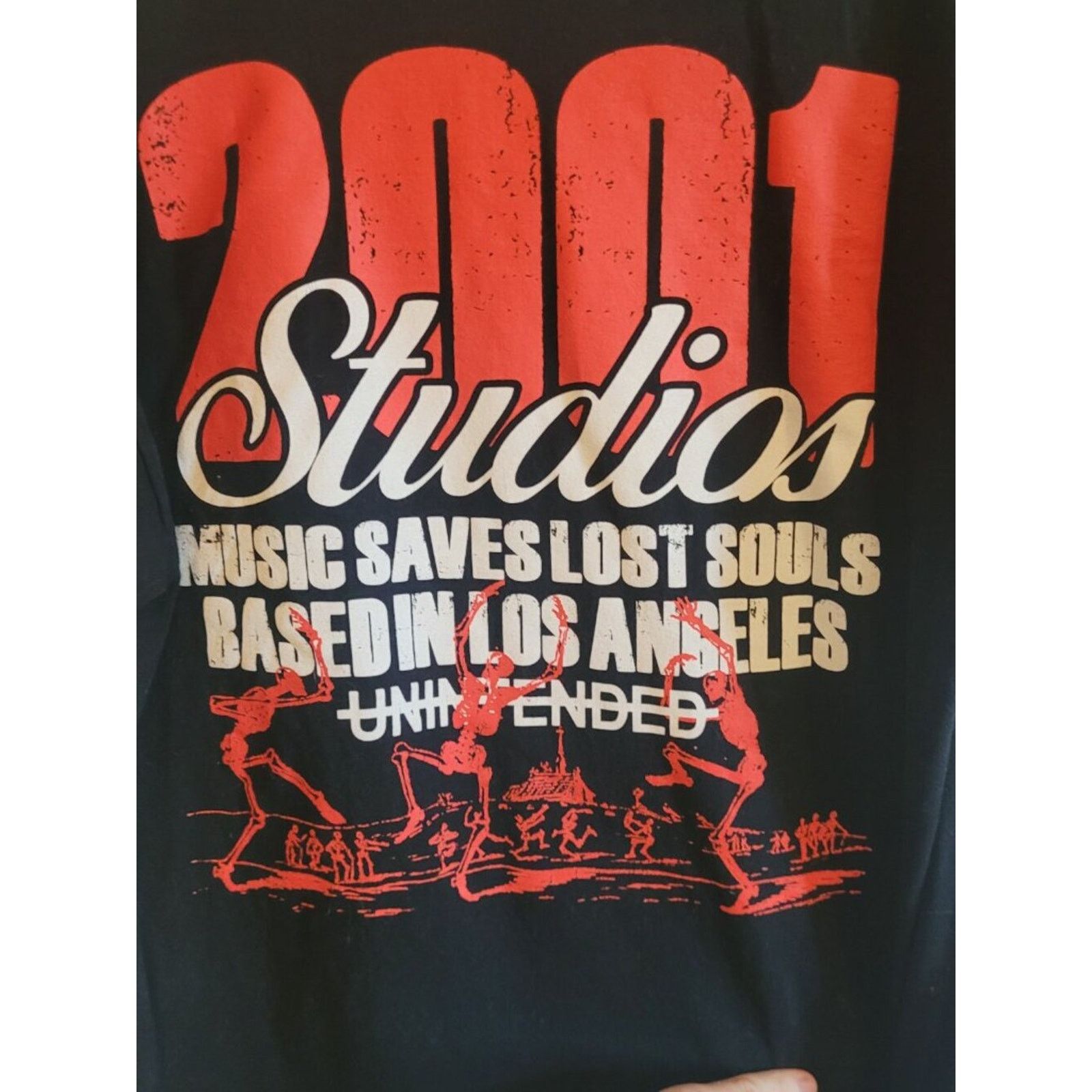 UNITED NUDE Unintended 2001 Studios LA Skeletons Graphic Tee XL Size US XL / EU 56 / 4 - 4 Thumbnail
