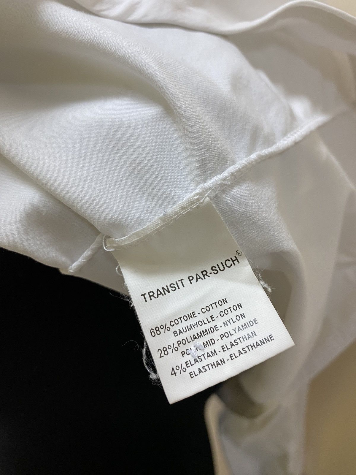 Transit Uomo Transit Par Such Womens Avant Garde White Button Up Shirt Size M / US 6-8 / IT 42-44 - 11 Thumbnail