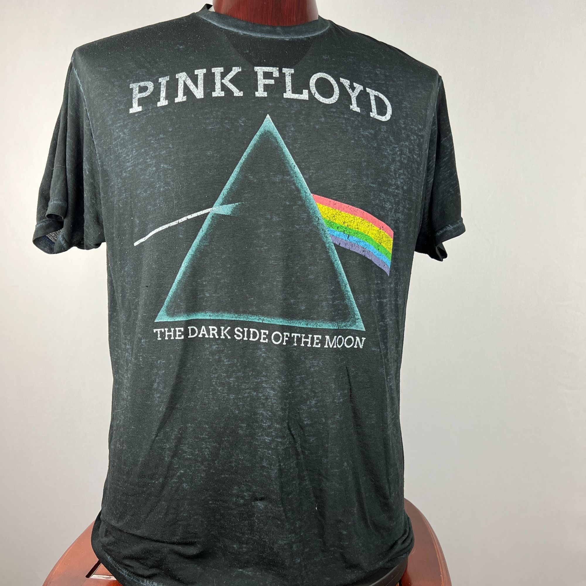 Band Tees Pink Floyd Dark Side Of The Moon Lightweight Burnout Materia Size US XL / EU 56 / 4 - 1 Thumbnail