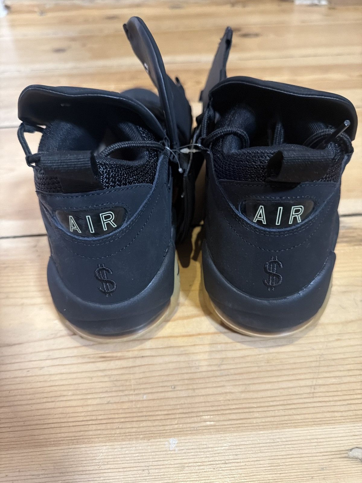 Nike Nike Air More Money “Black / Gum Brown” DS, US 12.5 (EU 47) Size US 12.5 / EU 45-46 - 3 Thumbnail