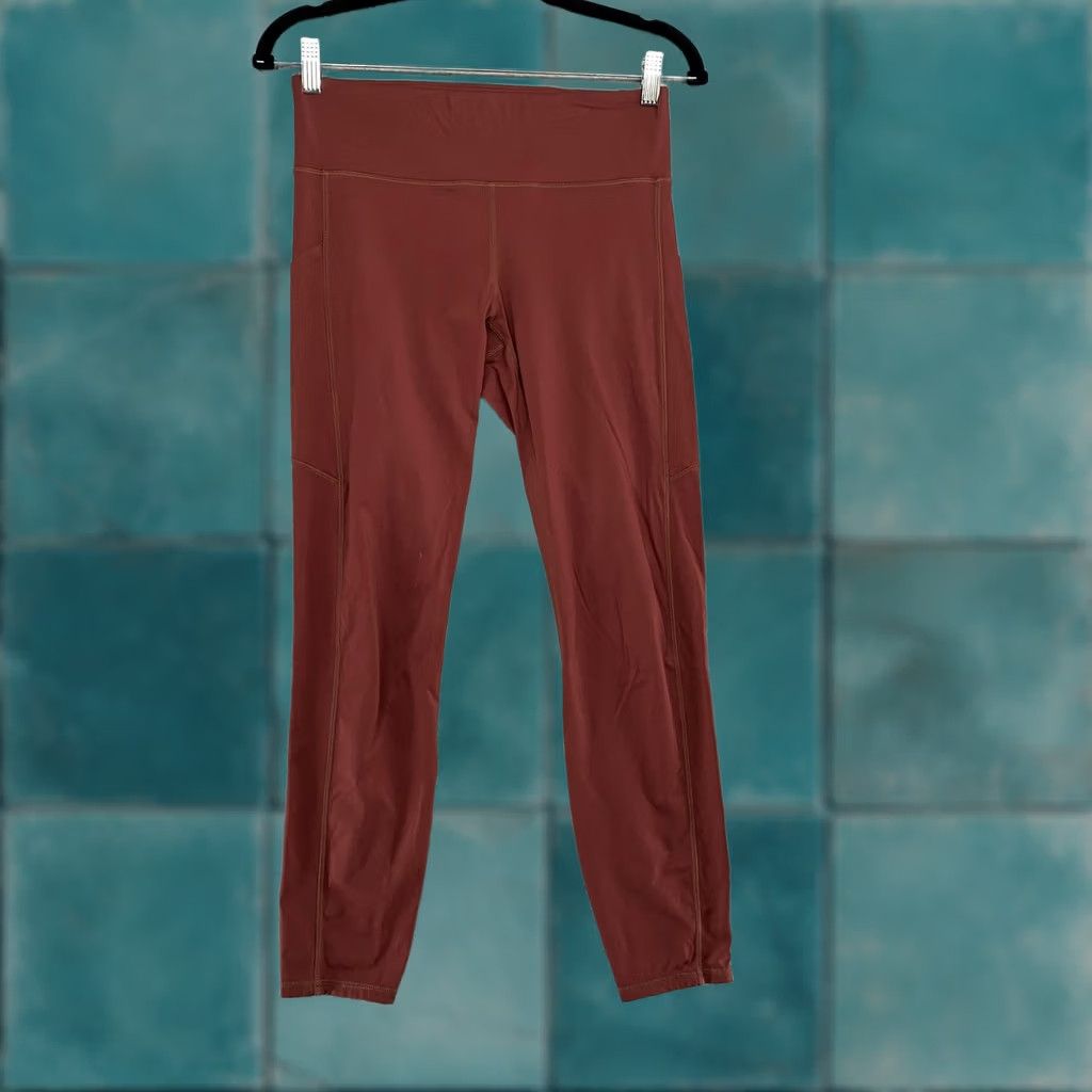 Vuori Vuori Leggings Womens Small Brown High Rise Ankle Pockets Yoga Gym Workout Size 28" / US 6 / IT 42 - 1 Thumbnail