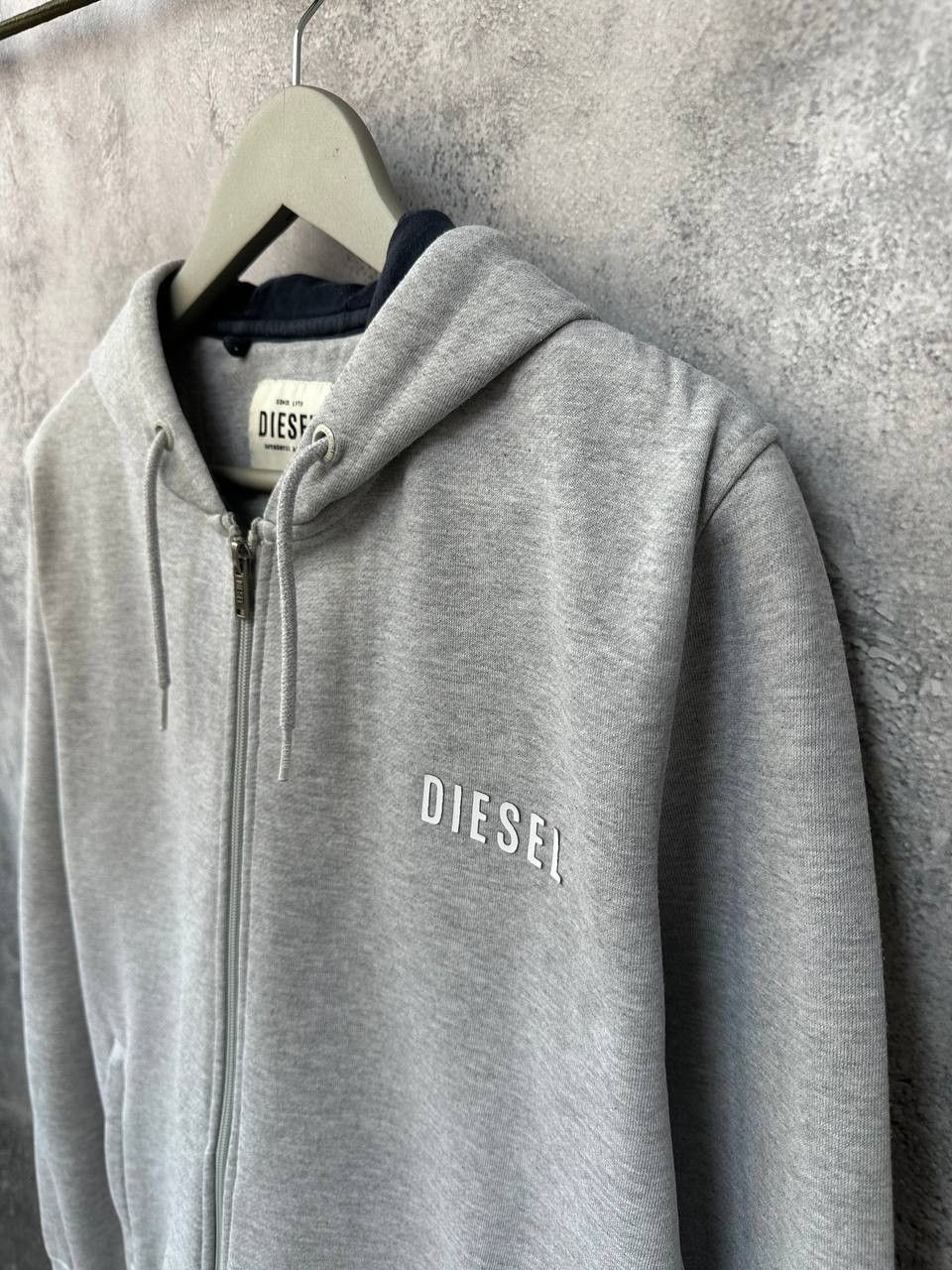 Diesel Diesel Full Zip Hoodie y2k Gray Hooded Sweater Size US M / EU 48-50 / 2 - 6 Thumbnail