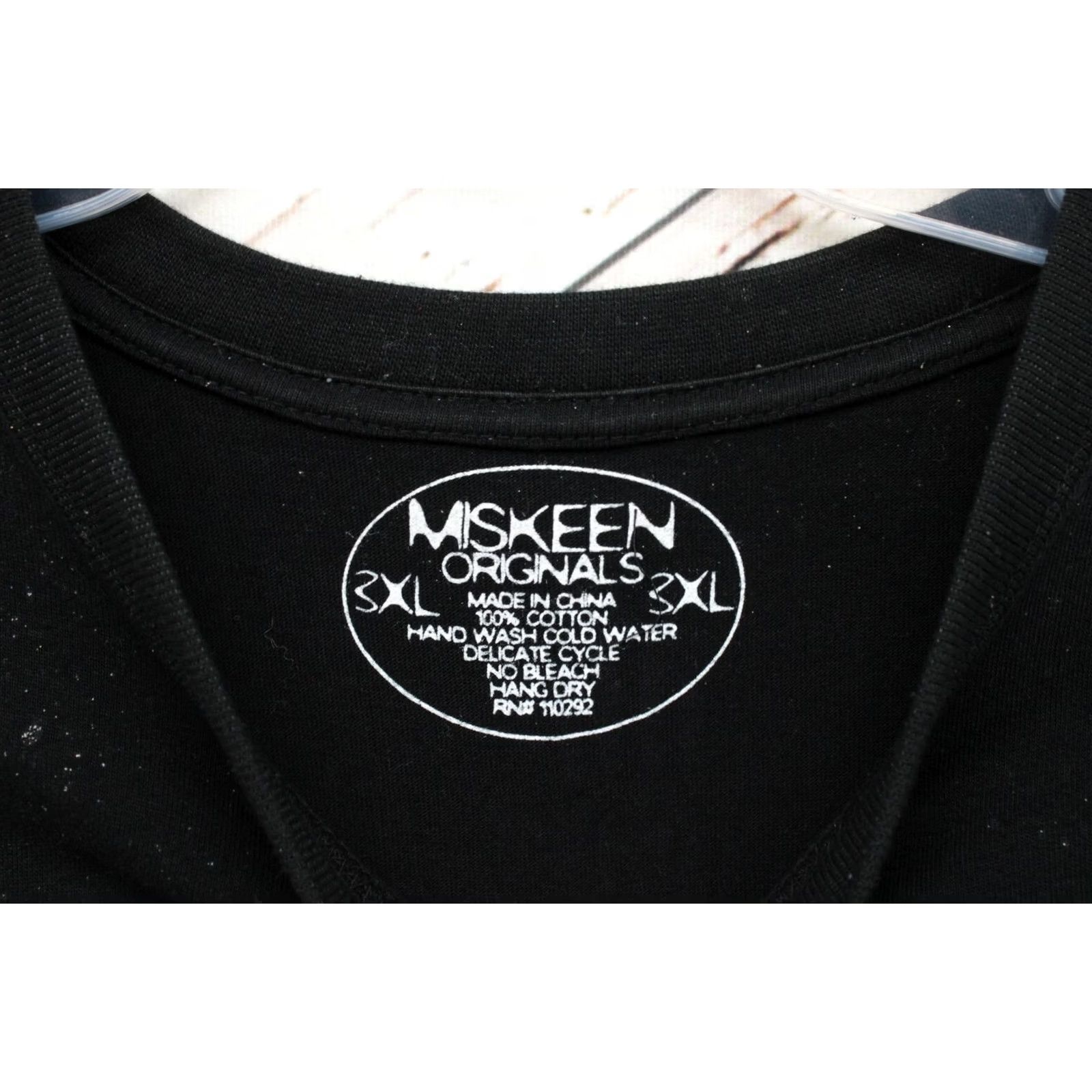Vintage Miskeen Originals T-Shirt Mens 3XL Black Short Sleeve Royal Crown Rhine Stone Size US XXL / EU 58 / 5 - 7 Thumbnail