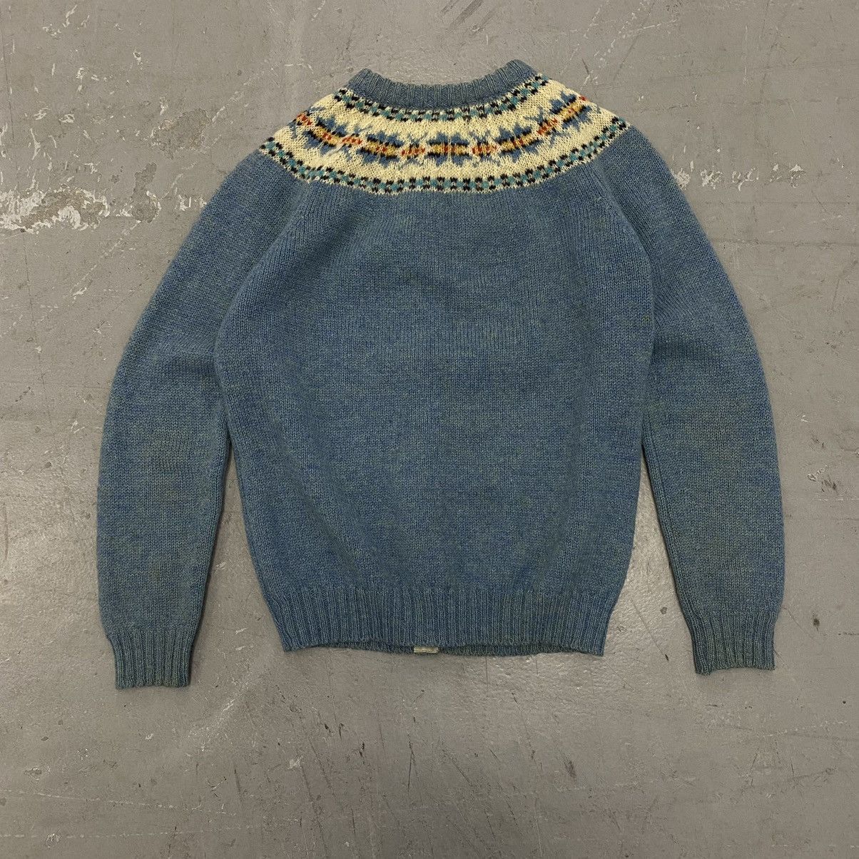 Japanese Brand × Kapital × Vintage Vtg 60s 70s Isles Knit Shetland Wool Cardigan Grunge Kurt Size US S / EU 44-46 / 1 - 8 Thumbnail