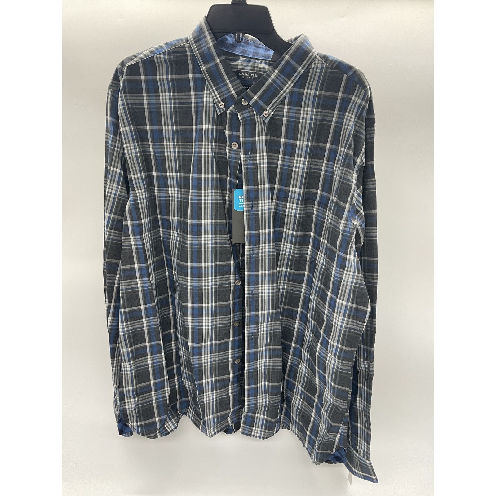 Van Heusen Van Heusen Never Tuck Long Sleeve Button up shirt - Size XXL Size US XXL / EU 58 / 5 - 1 Thumbnail