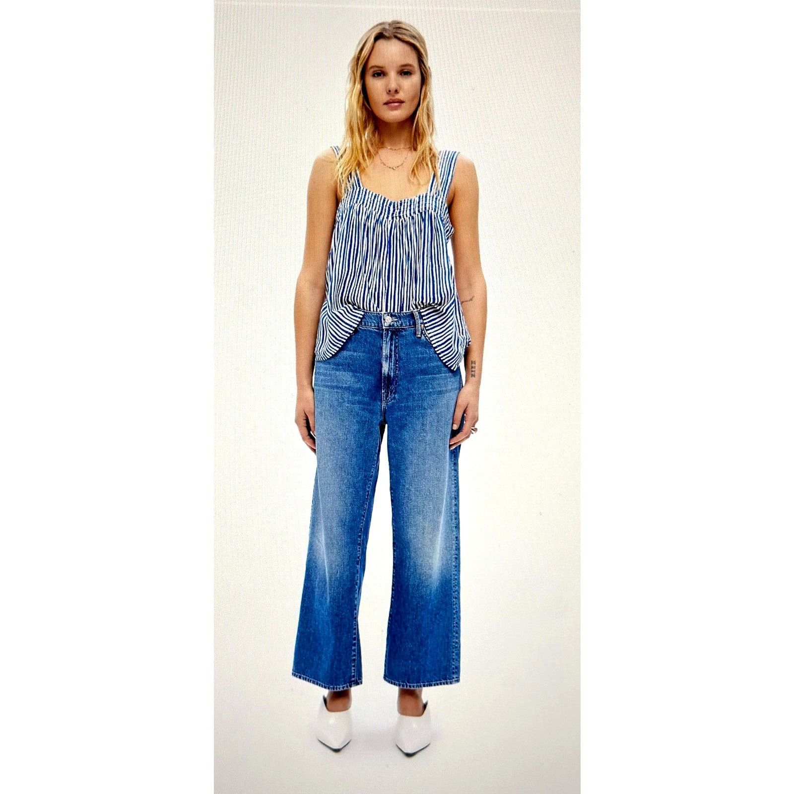 Natalie Martin Natalie Martin Jasmine Top Painted Stripe Dandelion size XS Size XS / US 0-2 / IT 36-38 - 13 Thumbnail