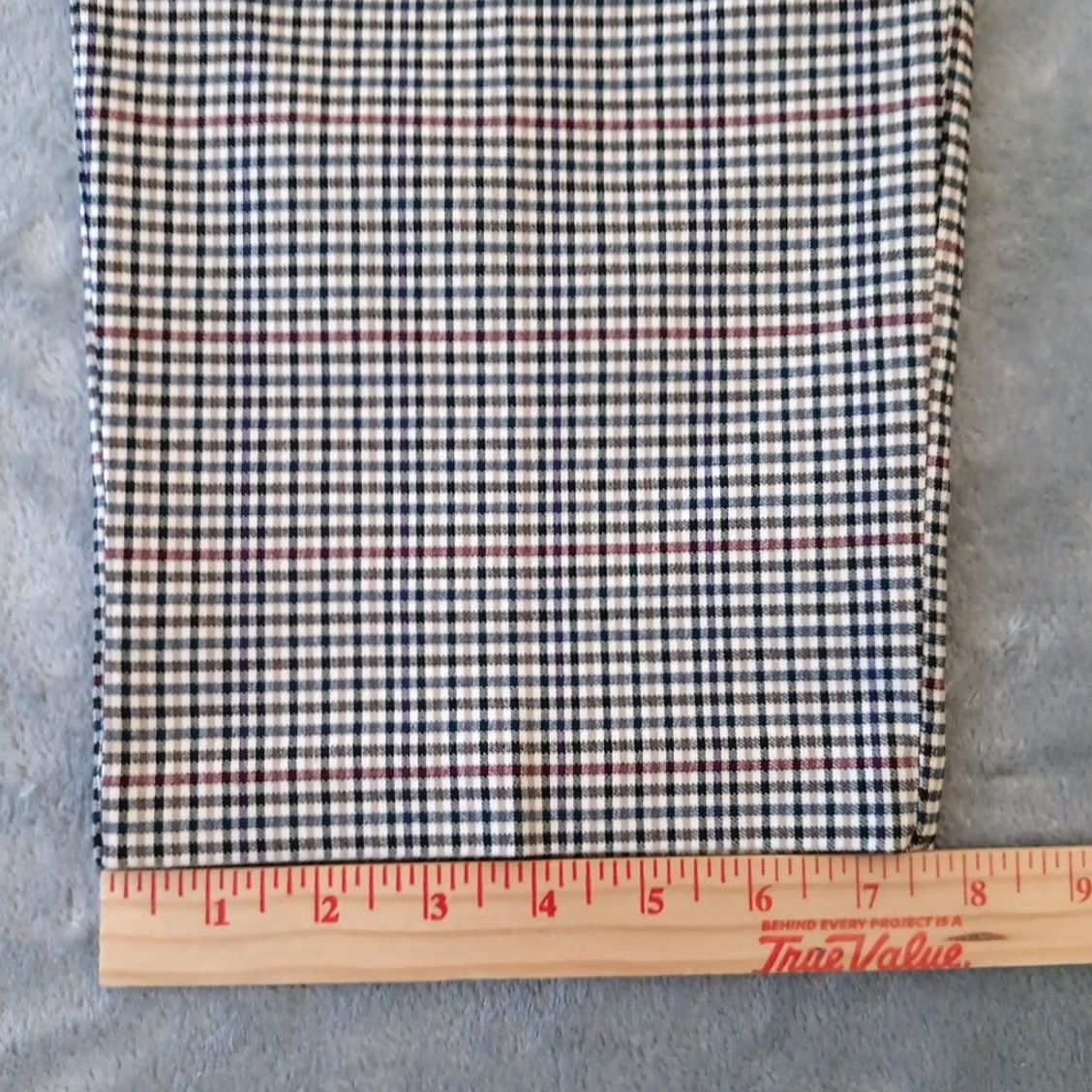 Vintage Briggs Womens Petite Pants Beige Plaid Pull On Stretch Ankle Size XLP 38x25 Size 40" / US 18 - 5 Thumbnail