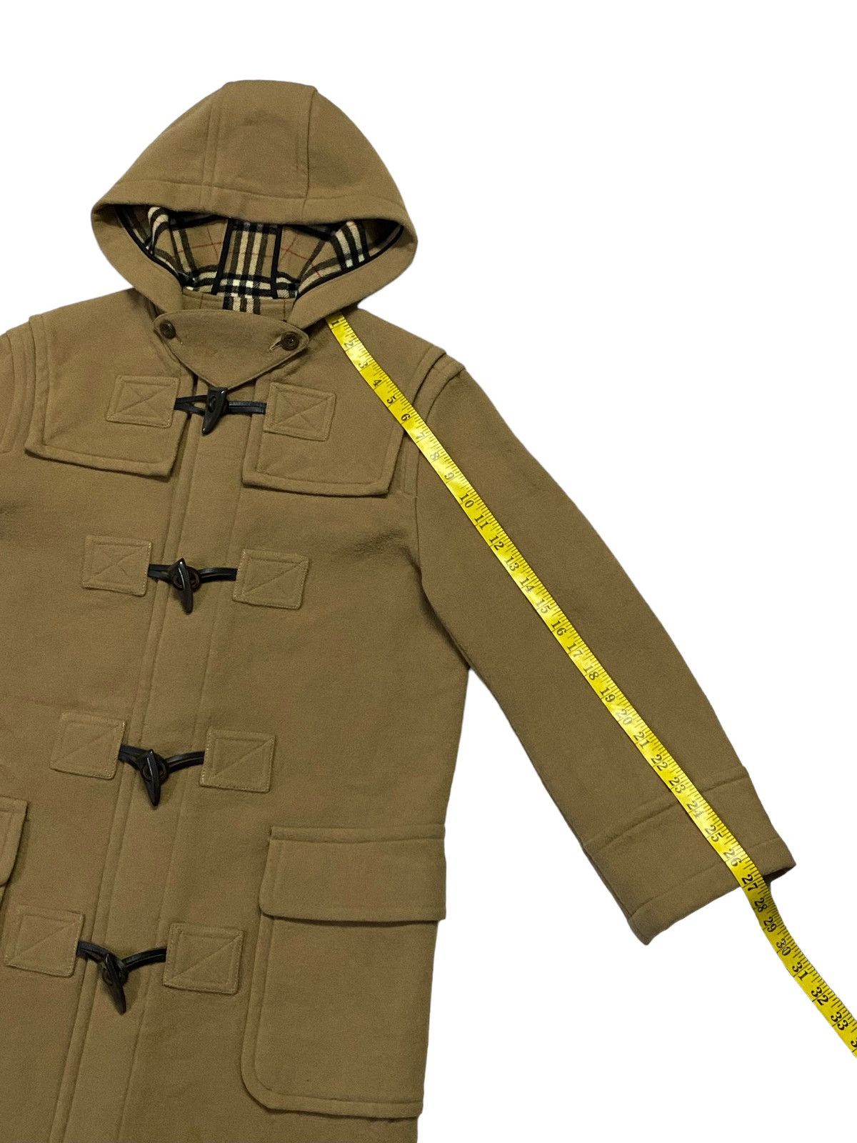 Burberry Burberrys Blue Laber Novacheck Wool Duffle Jacket Size US M / EU 48-50 / 2 - 11 Thumbnail