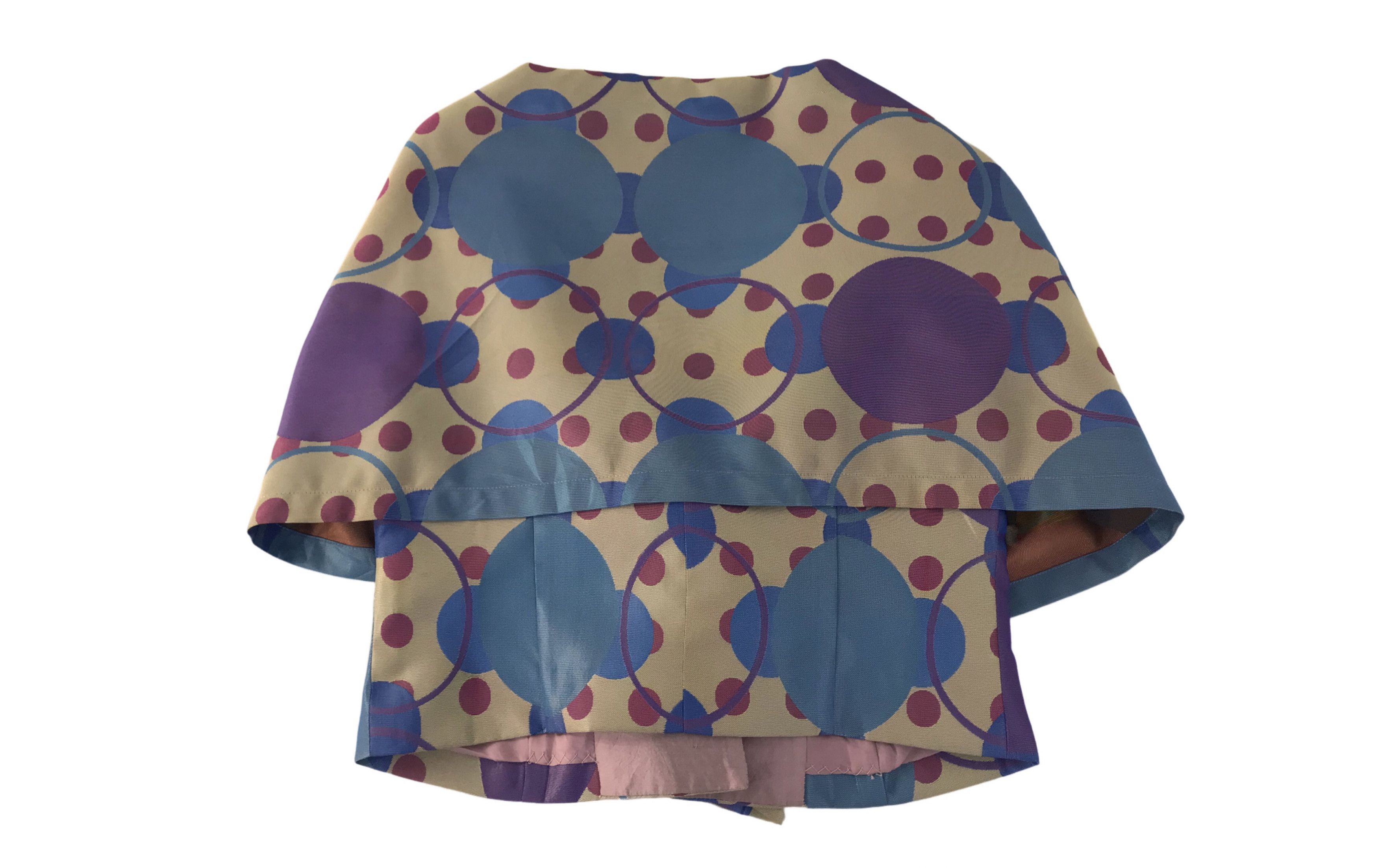 90s Japanese Brand Ritsuko Shirahama Floral Polkadot Coat
