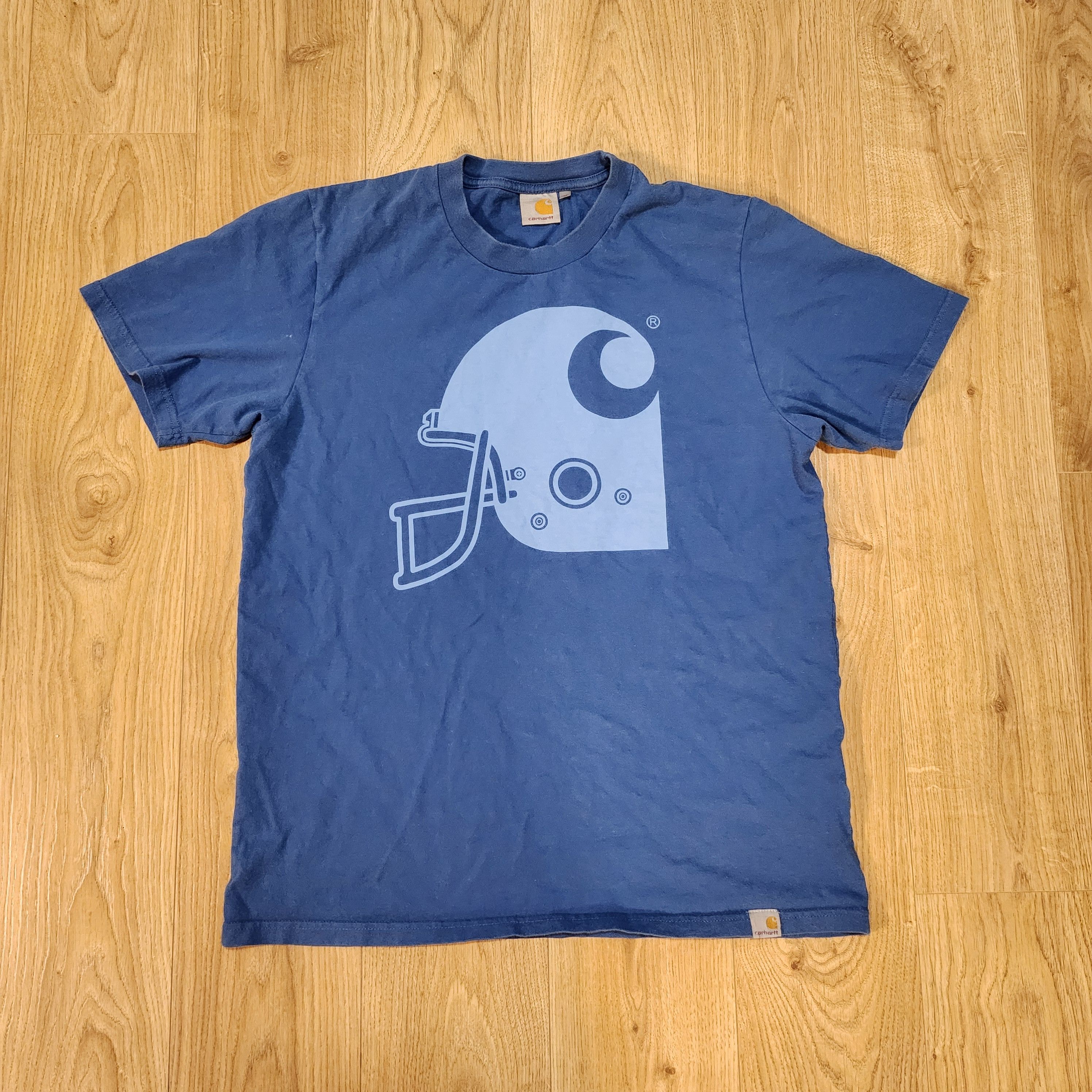 Carhartt × Vintage Rugby Helmet T-shirt Blue Size US L / EU 52-54 / 3 - 1 Thumbnail