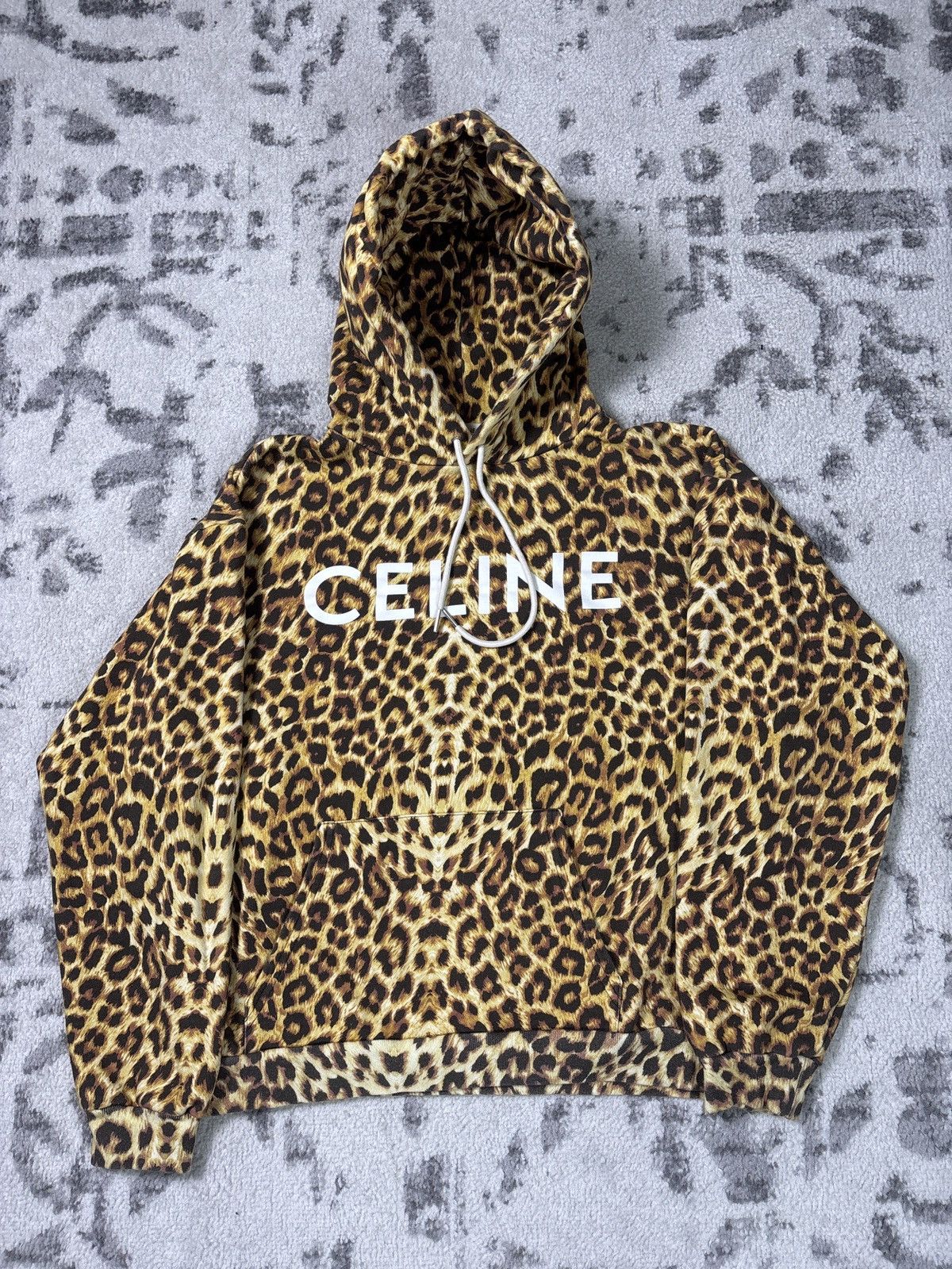 Celine CELINE CHEETAH PRINT HOODIE Size US S / EU 44-46 / 1 - 1 Thumbnail