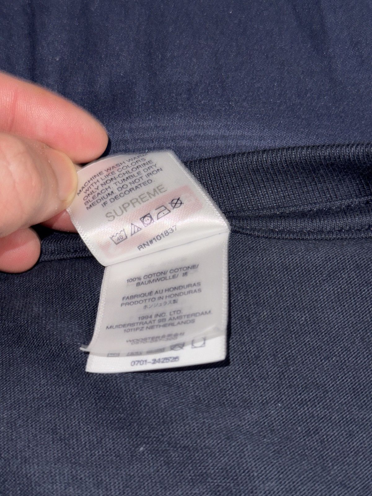 Supreme Supreme Diamonds Tee Navy Fw24 Size US M / EU 48-50 / 2 - 5 Thumbnail