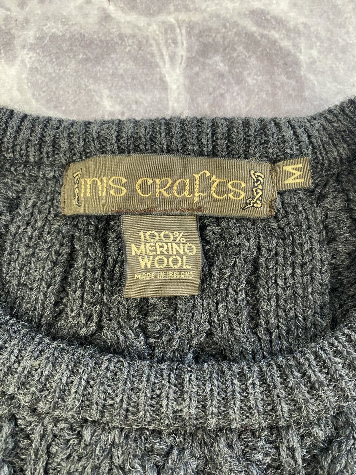 Other Inis crafts merino wool cable knit chunky sweater size: M Size M / US 6-8 / IT 42-44 - 2 Thumbnail