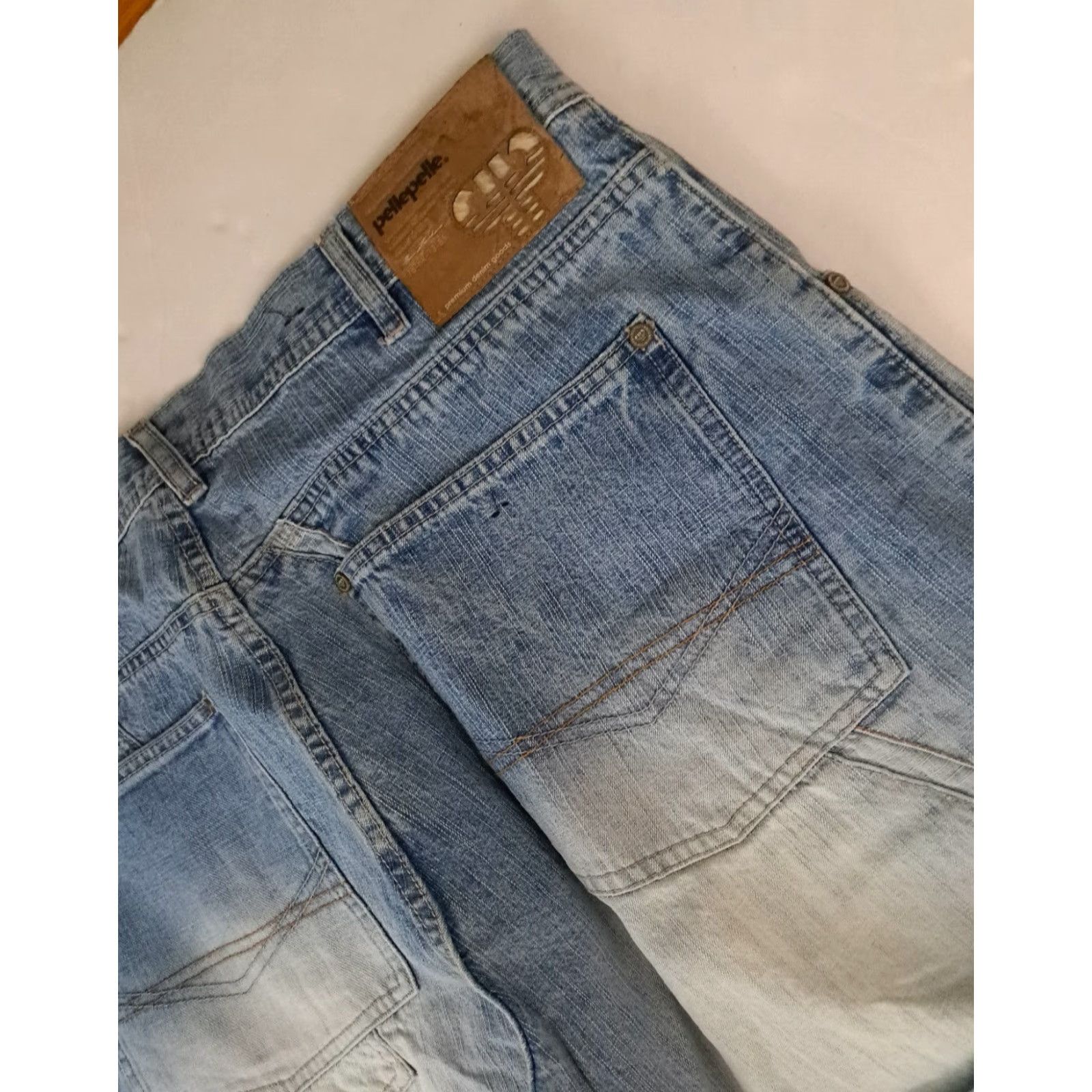 Pelle Pelle VINTAGE Pelle Pelle Mens Pants Blue 40-34 Cargo Inseam 34 Size US 40 / EU 56 - 7 Thumbnail