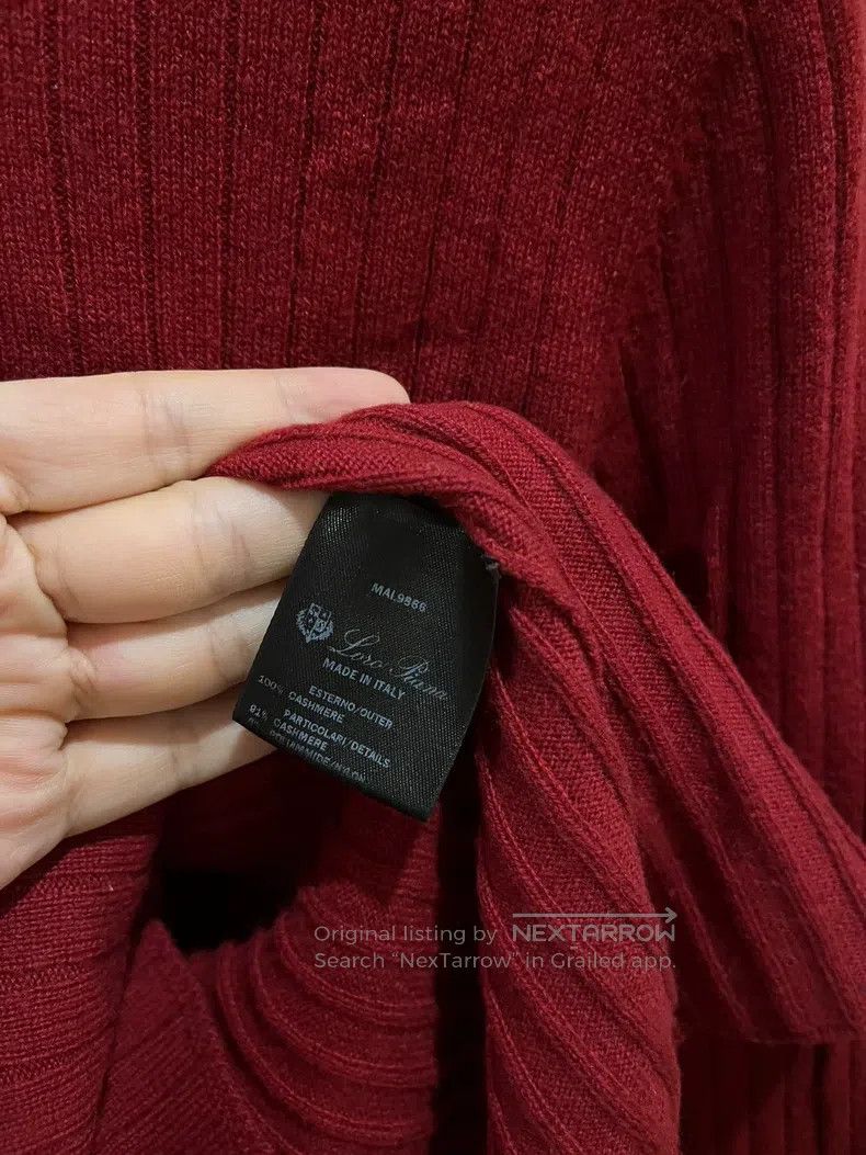 Loro Piana Loro Piana Red Striped Cashmere Sweater Size S / US 4 / IT 40 - 5 Thumbnail