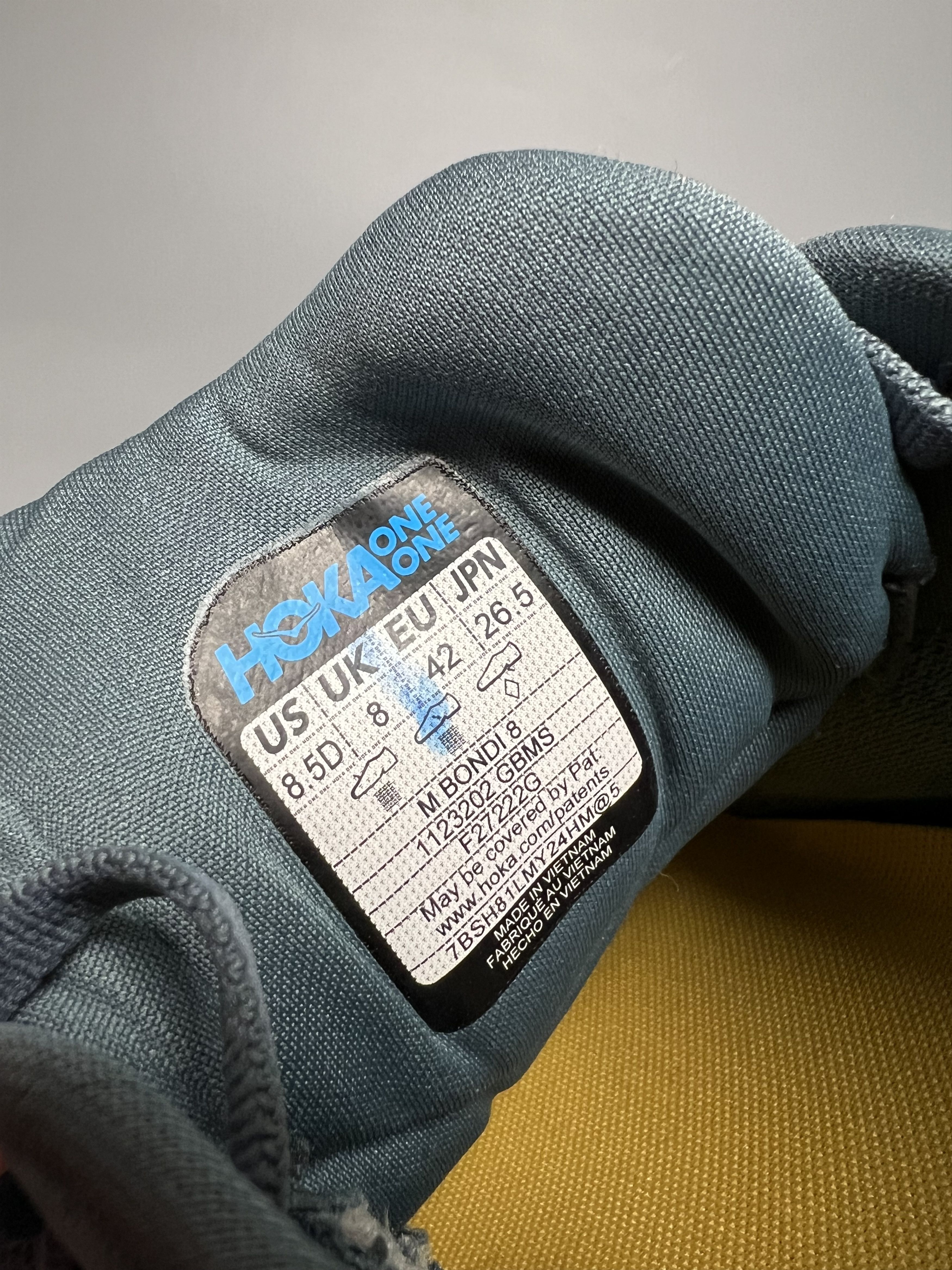 Hoka 8.5D Hoka One One Bondi 8 Men's Running Shoes Gym Walking Size US 8.5 / EU 41-42 - 18 Thumbnail