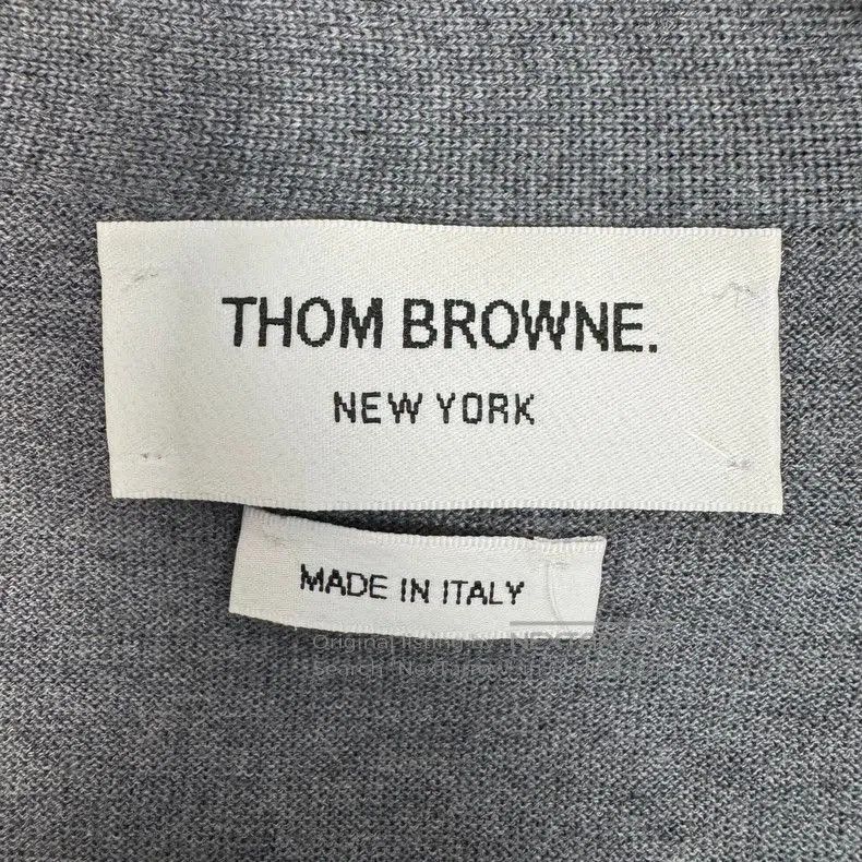 Thom Browne Thom Browne Gray Wool Cardigan with Stripes. Size US M / EU 48-50 / 2 - 5 Thumbnail