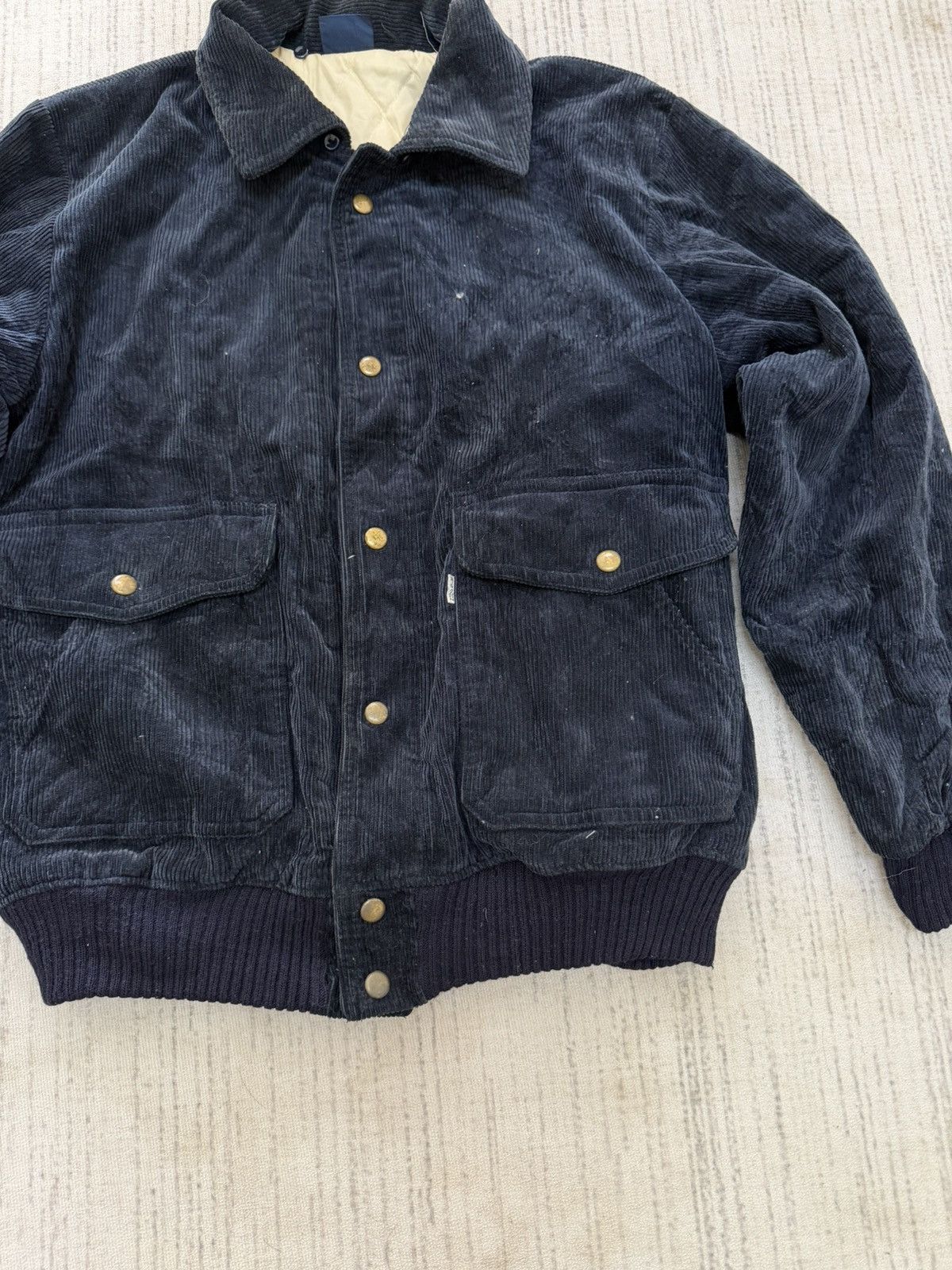 Big John Vintage 80s big john velvet bomber jacket Size US L / EU 52-54 / 3 - 3 Thumbnail