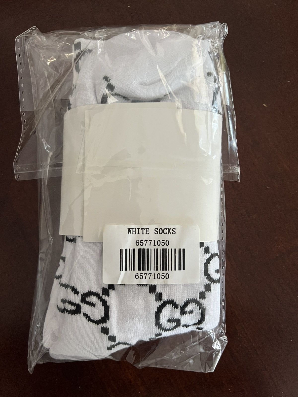 Imran Potato Imran Potato Gucci Socks White/Black New Size ONE SIZE - 2 Thumbnail