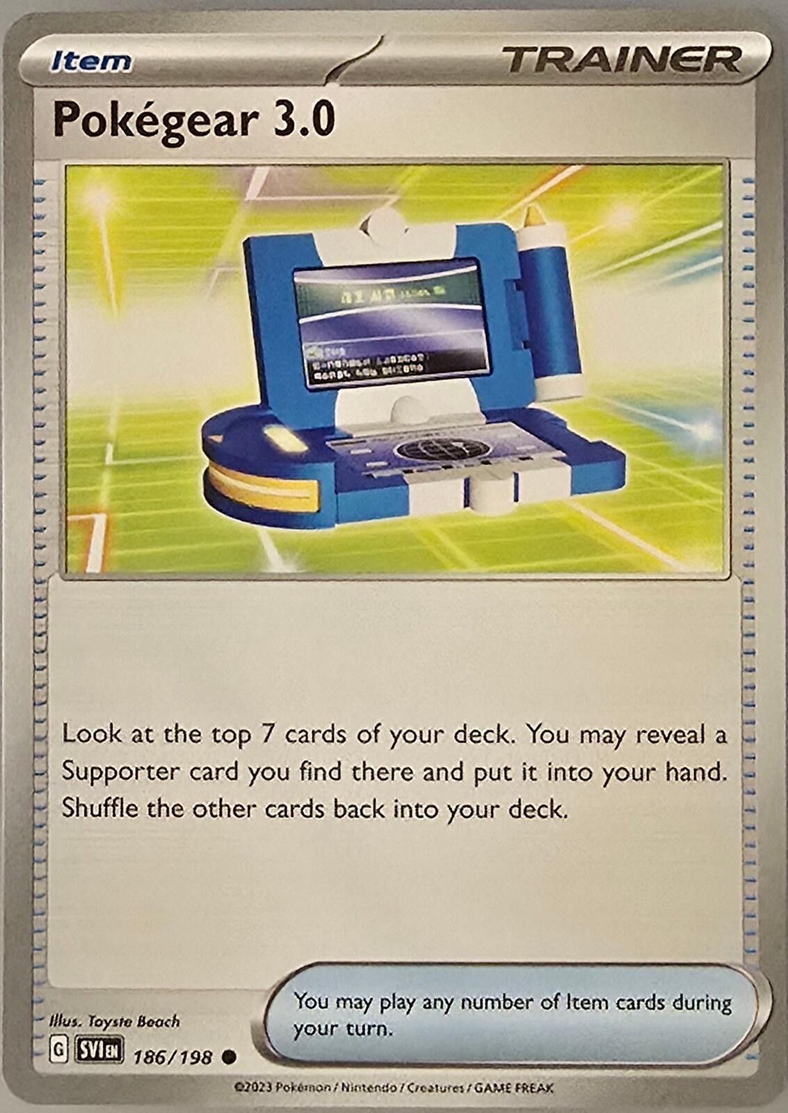 Pokemon 3.0 trainer card (#186/198) Pokémon Scarlet & Violet Base Size ONE SIZE - 1 Thumbnail