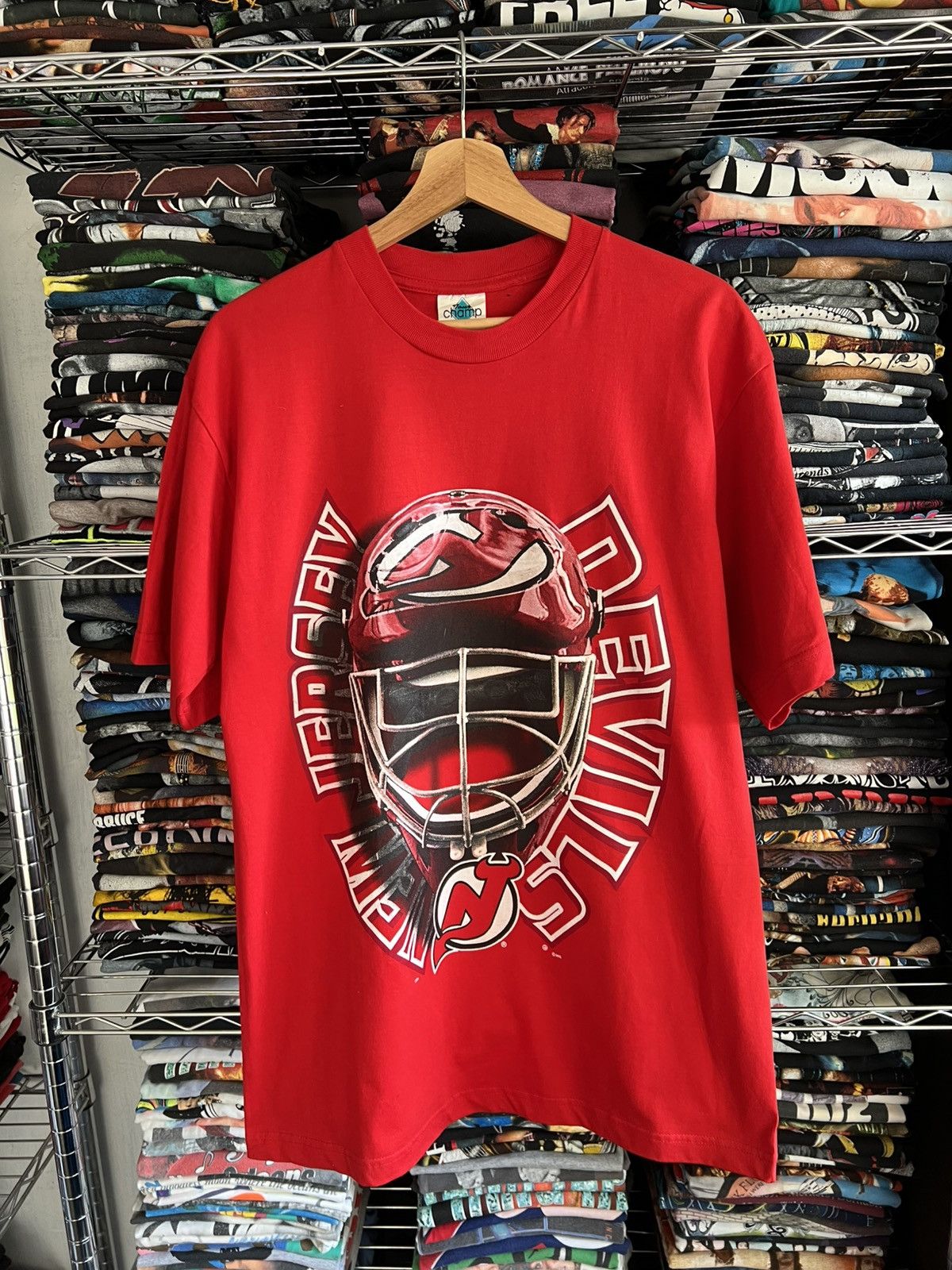 NHL 90s New Jersey Devils CSA Hockey Helmet TeamTour Champ Tee Size US L / EU 52-54 / 3 - 1 Thumbnail