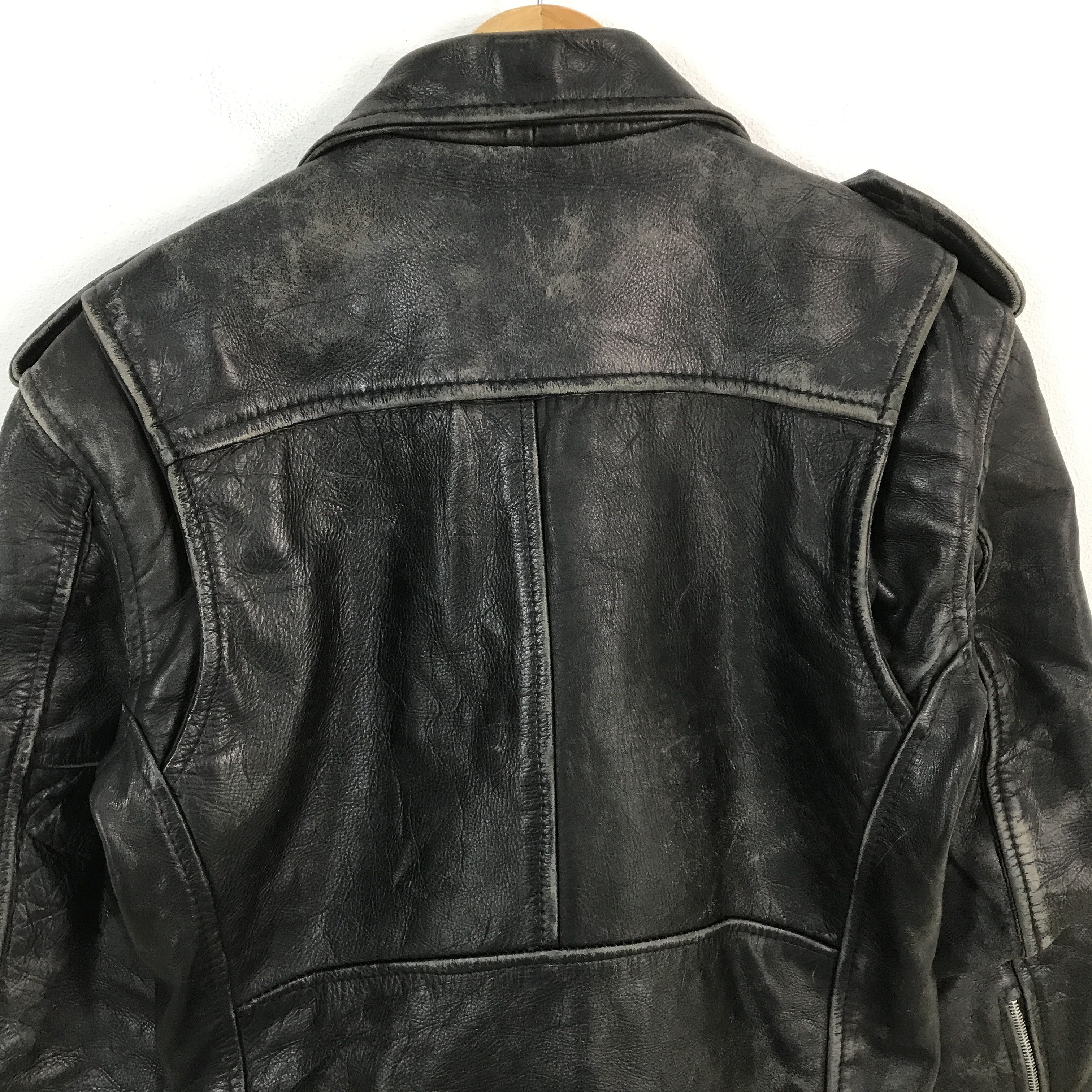 Japanese Brand × Leather 🔥First Double collar Leather jacket Size US M / EU 48-50 / 2 - 4 Thumbnail