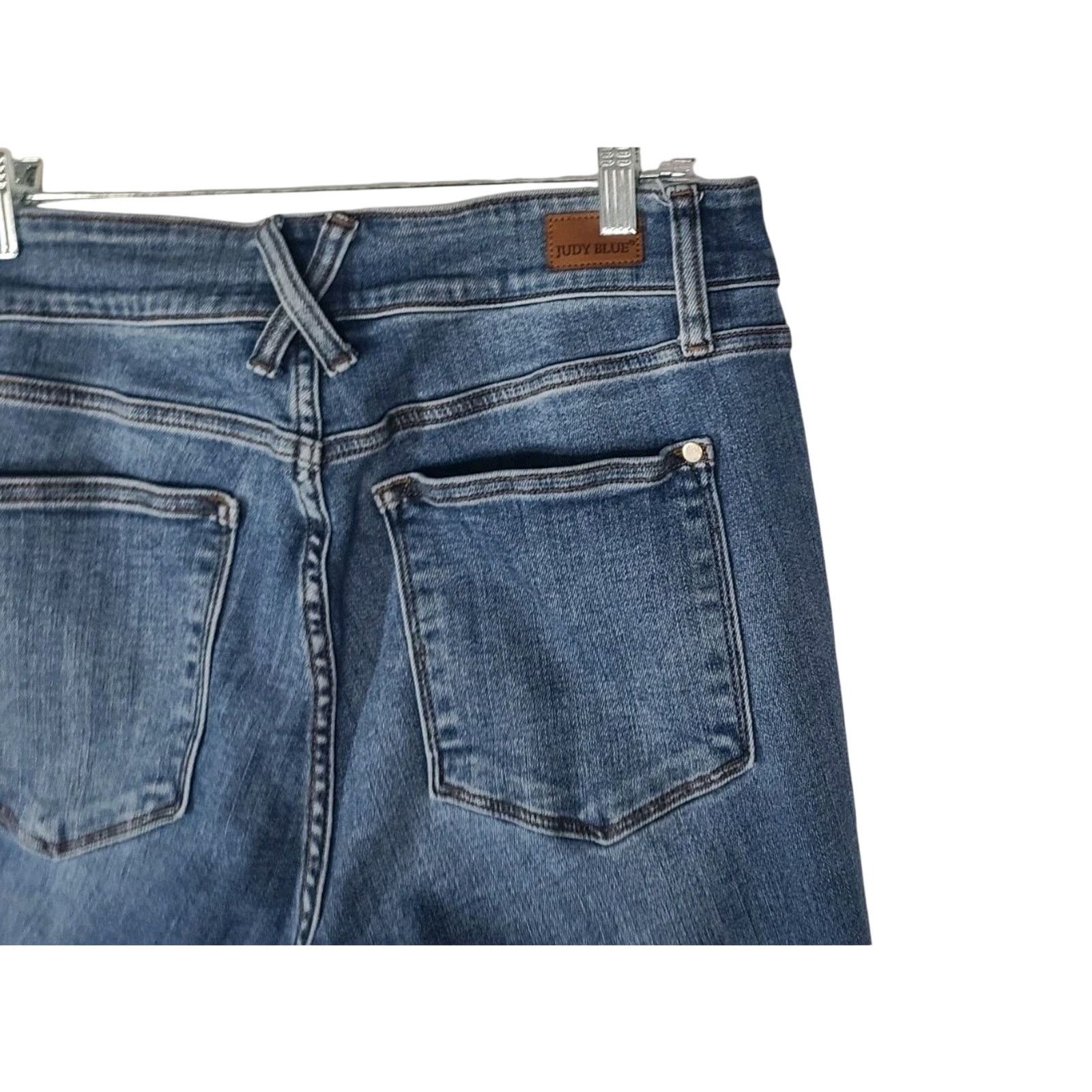 Judy Blue Judy Blue Double Button High Rise Wide Leg Jeans 16W X 30 Size 34" / US 12 / IT 48 - 9 Thumbnail