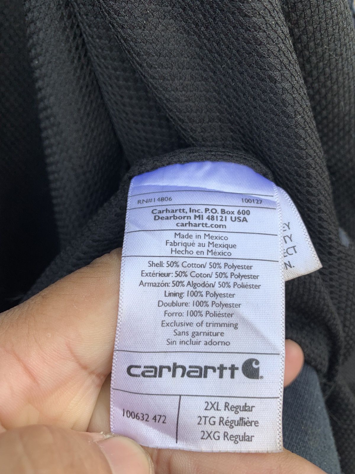 Carhartt Vintage Carhartt Hoodie Oversized Jacket Size US XXL / EU 58 / 5 - 15 Thumbnail