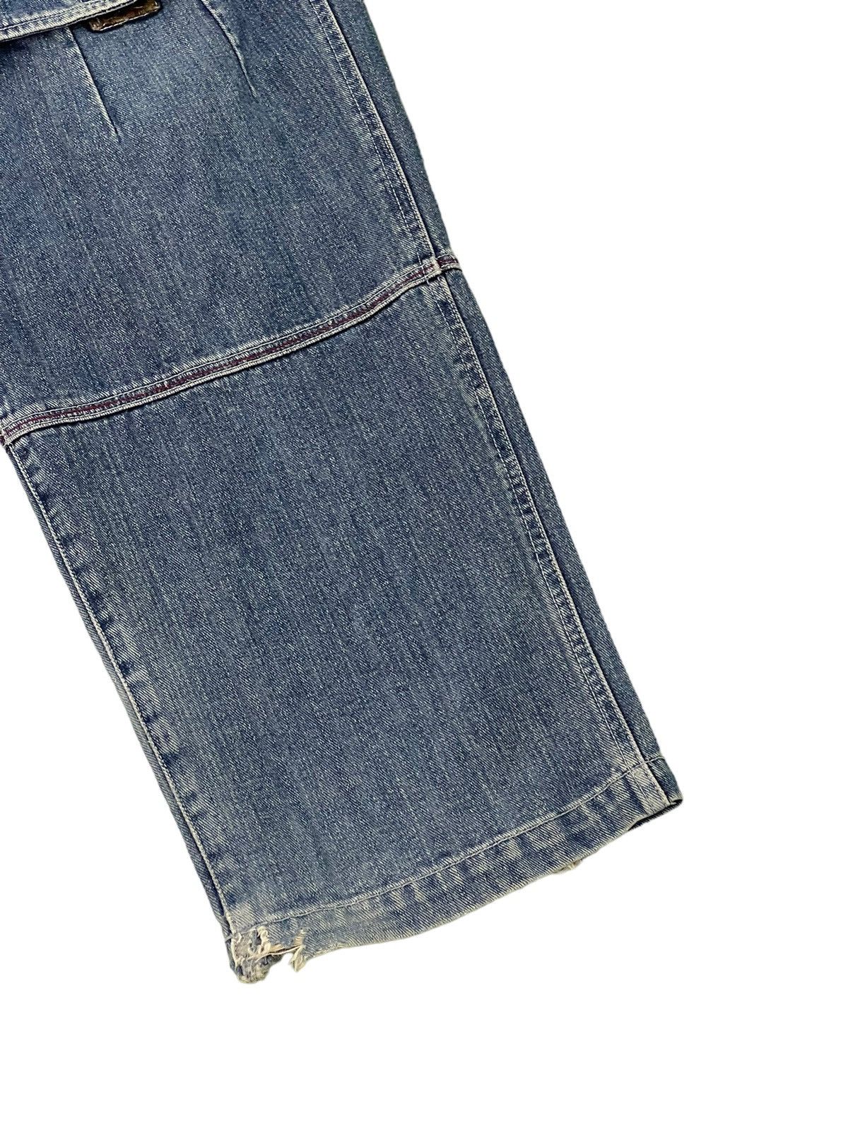 Japanese Brand Baggy Jeans Hobo Distress Wide Denim Skateboards 6🟦4 Size US 29 - 4 Thumbnail