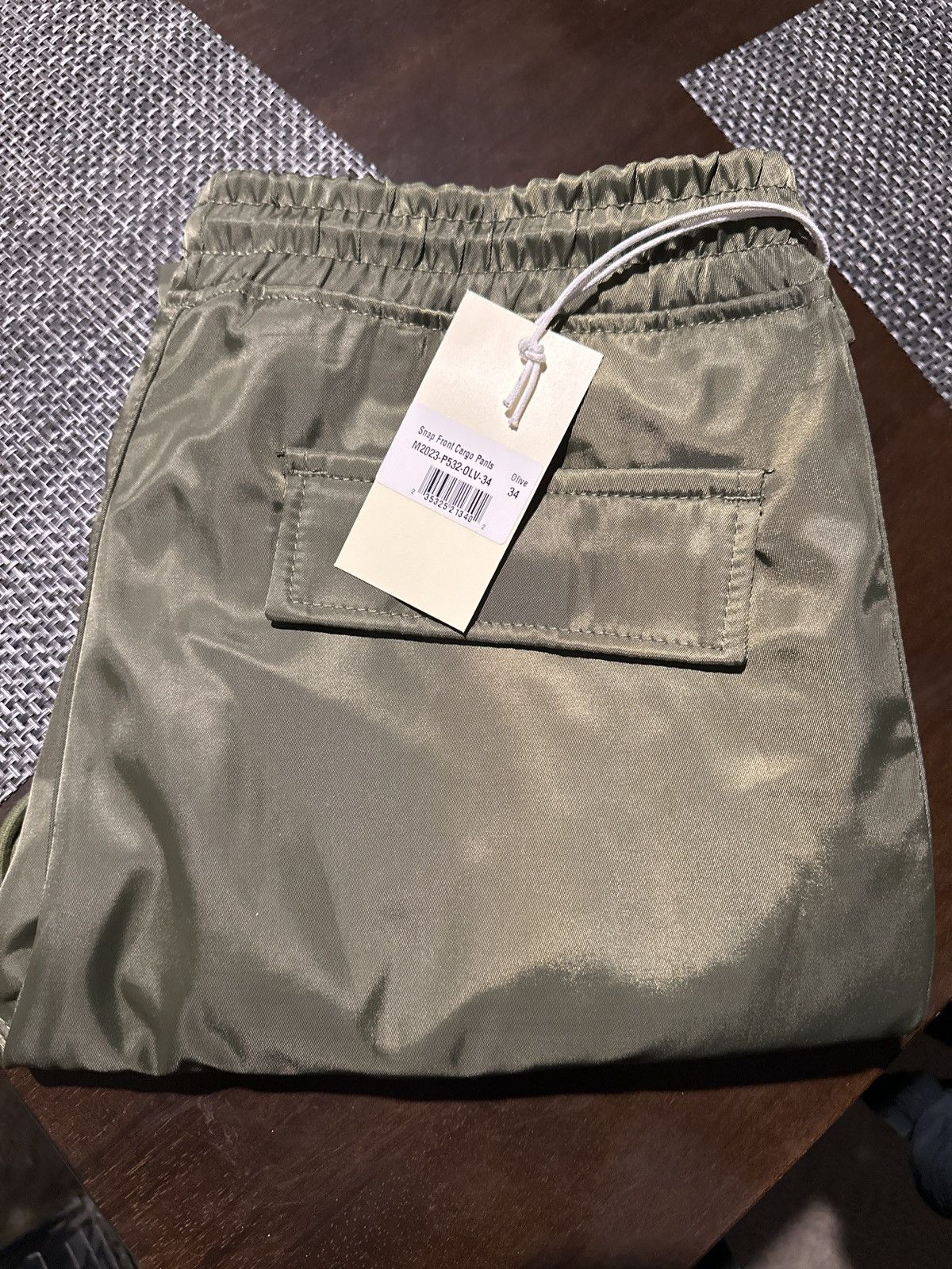 MNML Snap front cargo pants (green) Size US 34 / EU 50 - 7 Thumbnail