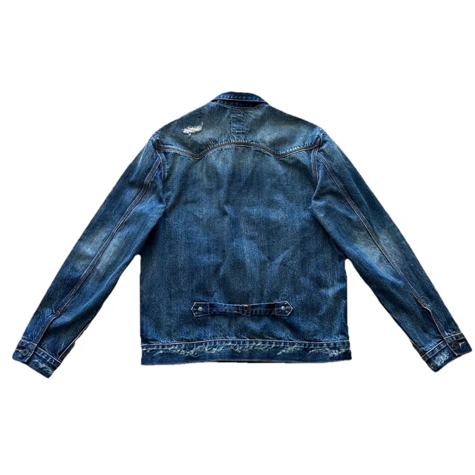 Cult Of Individuality Cult of Individuality Jacket Denim Blue Washed Mens XL Regular Size Size US XL / EU 56 / 4 - 2 Thumbnail