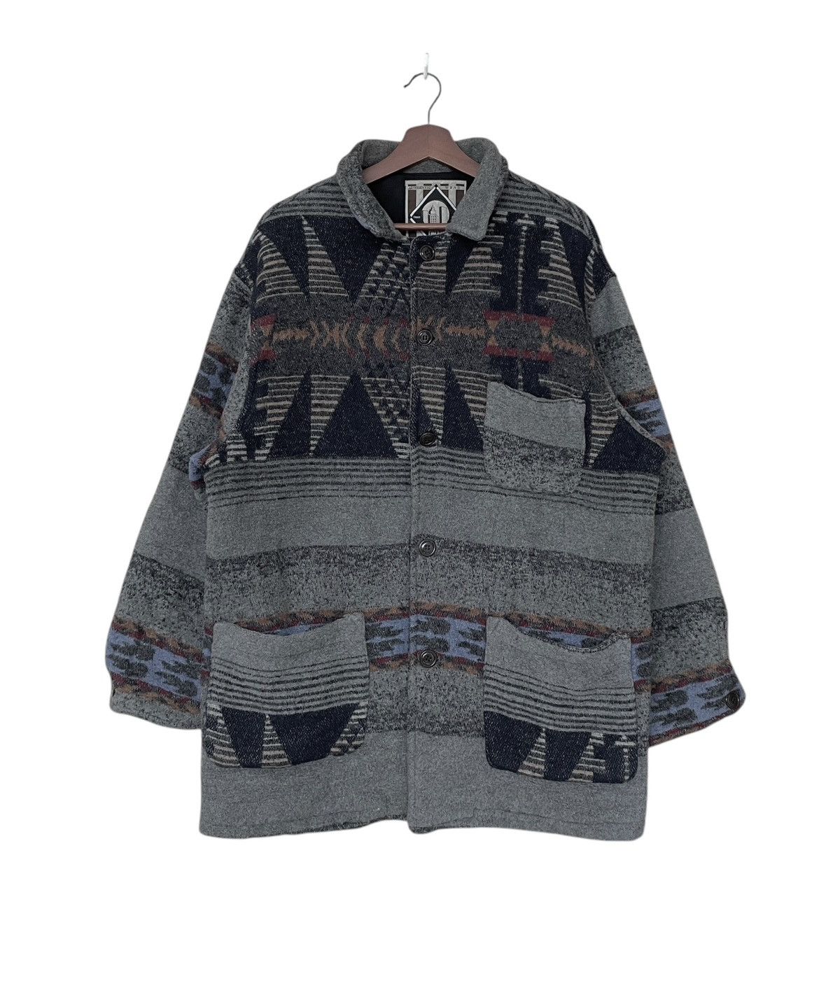 Vintage Vintage Brand Cie Expedition Wool Navajo Jacket 1990s Size US M / EU 48-50 / 2 - 1 Thumbnail