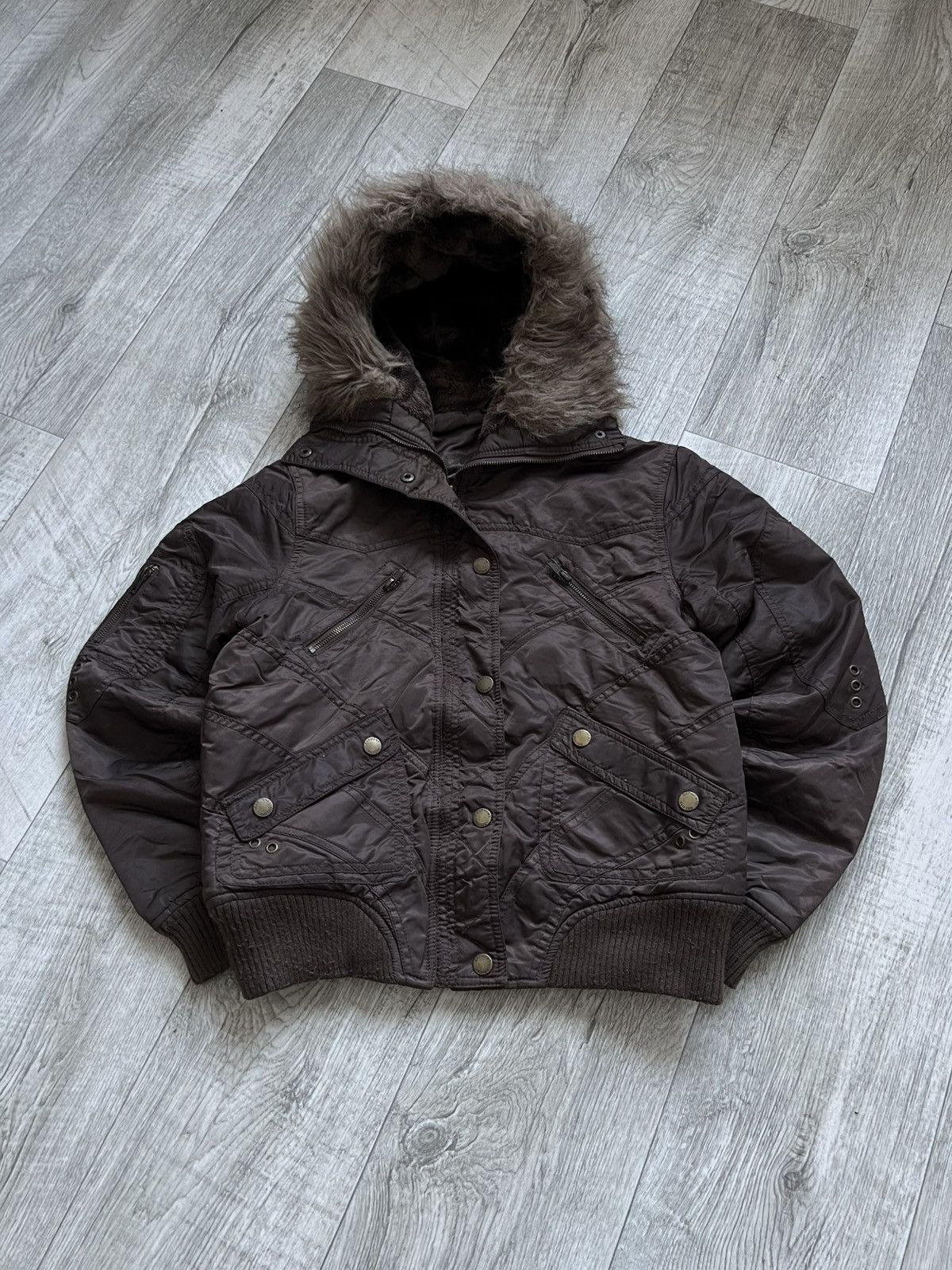 Hysteric Glamour Crazy Vintage Faux Fur Y2k Jacket Alaska If Six Was Nine 00s Size S / US 4 / IT 40 - 1 Thumbnail