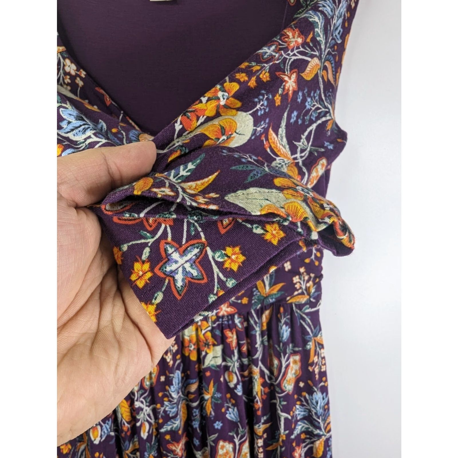 Vintage **Beloved Purple Floral Shift Dress Size M** User: **Beloved Purple Floral Midi Dress Size M** Size M / US 6-8 / IT 42-44 - 3 Thumbnail
