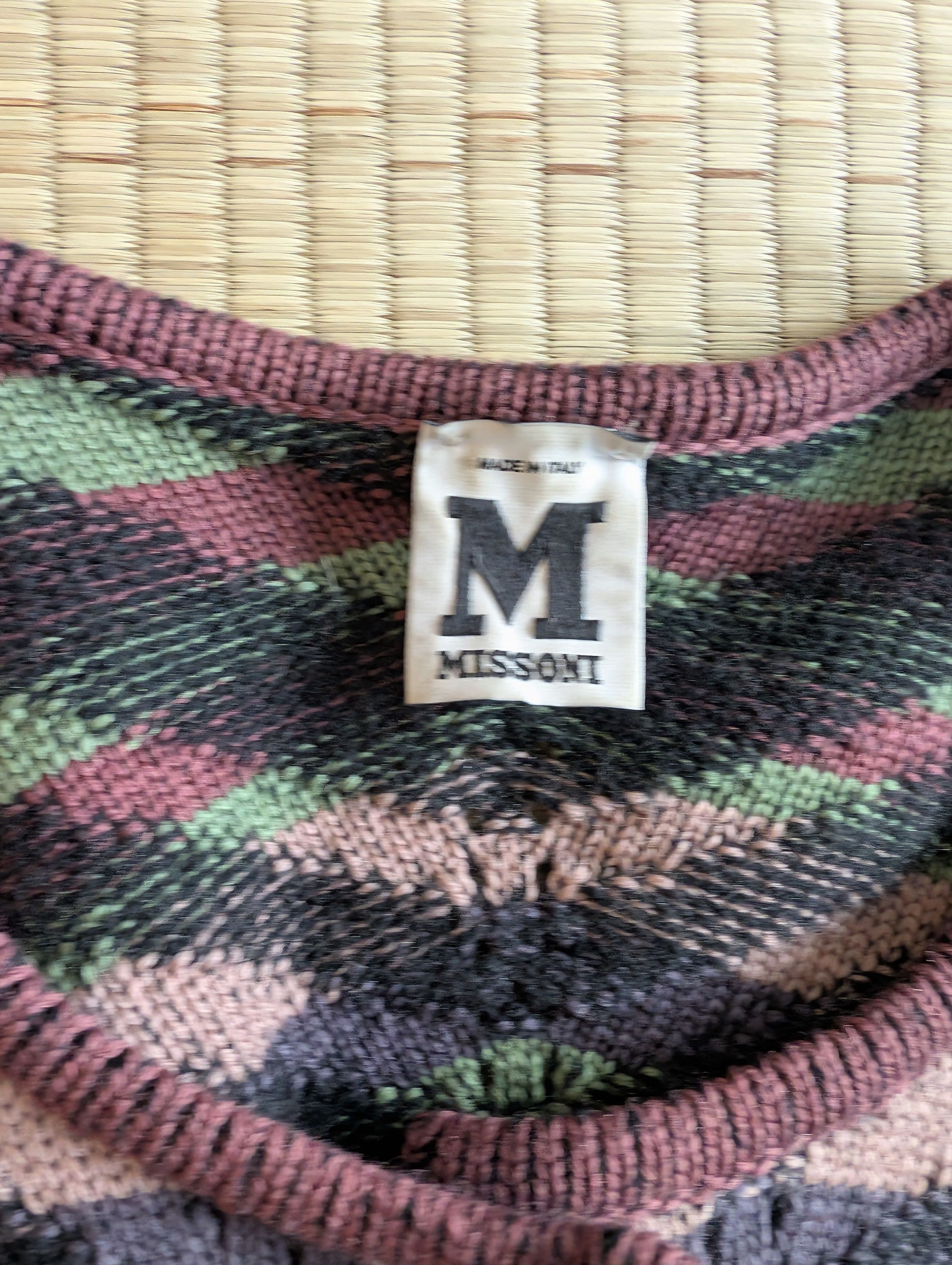 Missoni Missoni 100% Merino Wool Multicolor Cardigan Made in Italy Size XL / US 12-14 / IT 48-50 - 3 Thumbnail