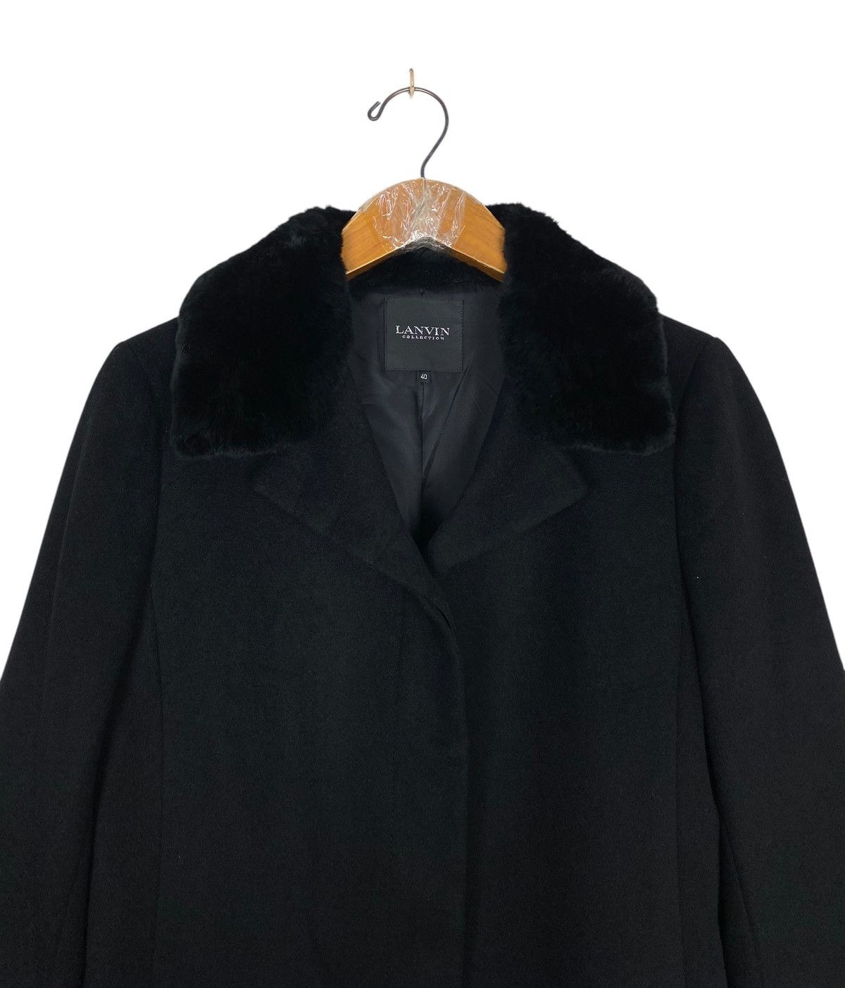 Lanvin Rare‼️ Lanvin Collection Fur Double Collar Coat Made Japan Size M / US 6-8 / IT 42-44 - 4 Thumbnail