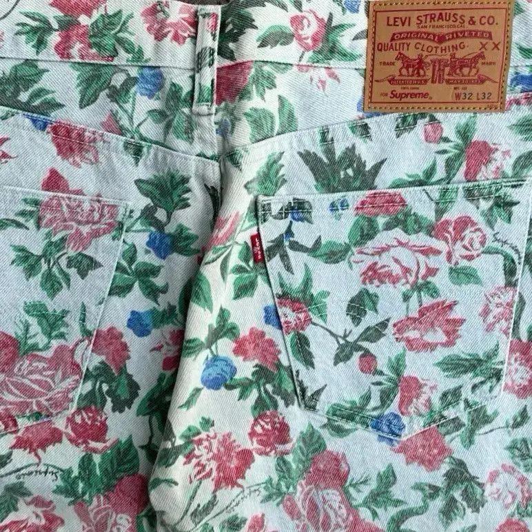 Supreme Levi’s Roses 505 Jeans 16ss Supreme Levi's Roses 505 Jeans SS16