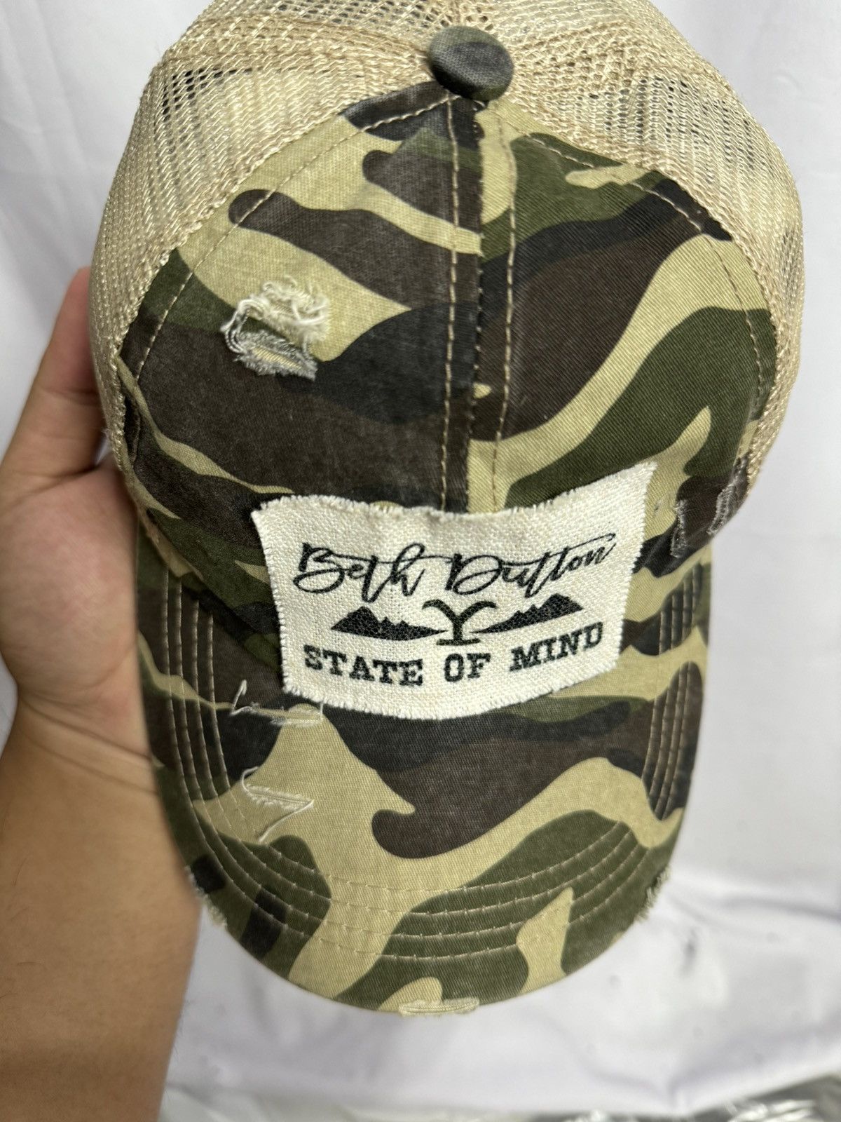 Hysteric Glamour × Japanese Brand × PPFM Trucker Hats State Of Mind Distressed Size ONE SIZE - 5 Thumbnail