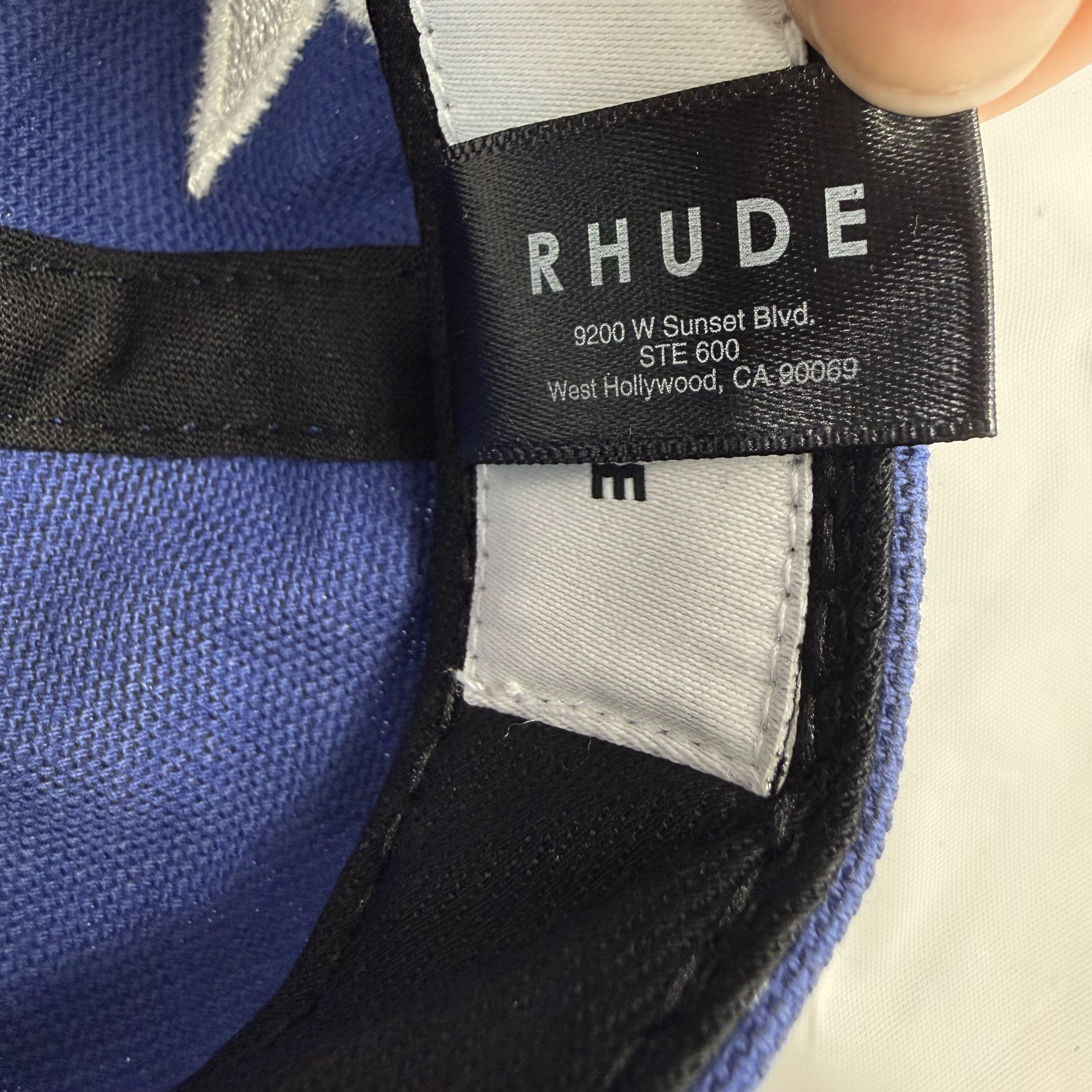Rhude Rhude Blue Bandana Paisley Snapback Hat One Size Size ONE SIZE - 8 Thumbnail