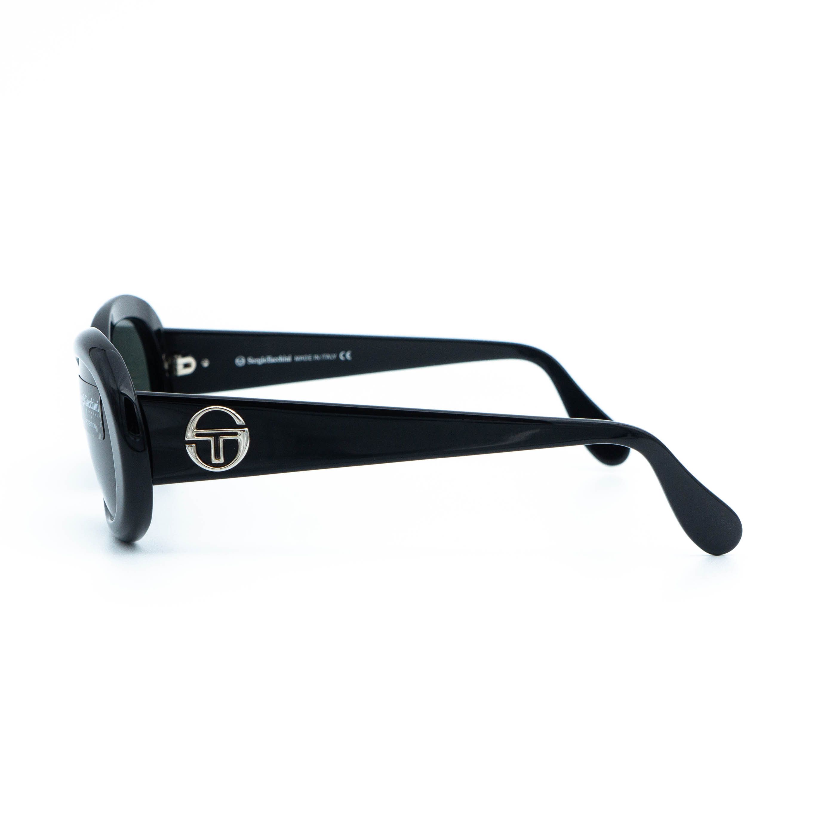 Sergio Tacchini Sergio Tacchini ST 1538-S Black Oval Sunglasses Vintage Size ONE SIZE - 3 Thumbnail