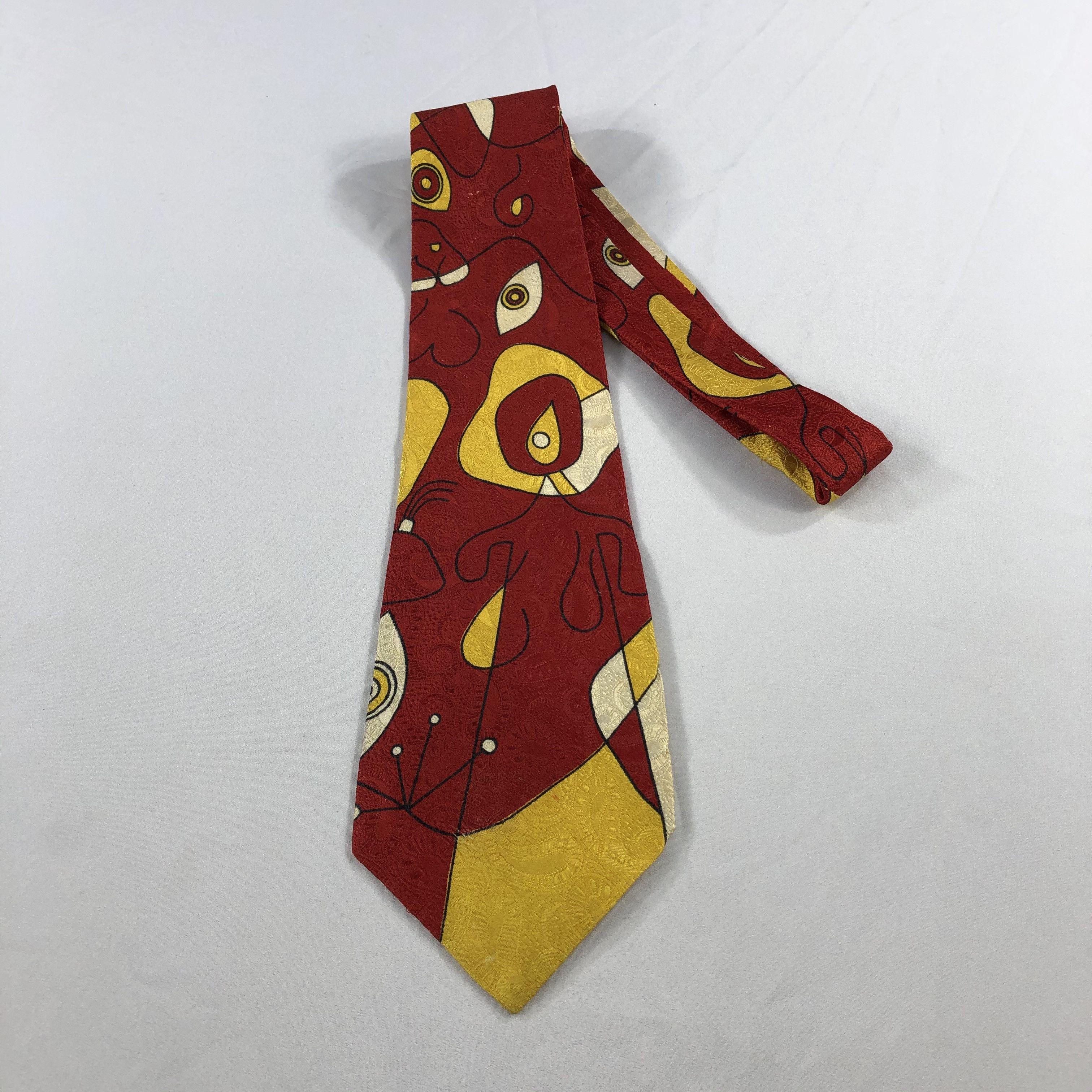 Louis Feraud Abstract Silk Neck Ties T69